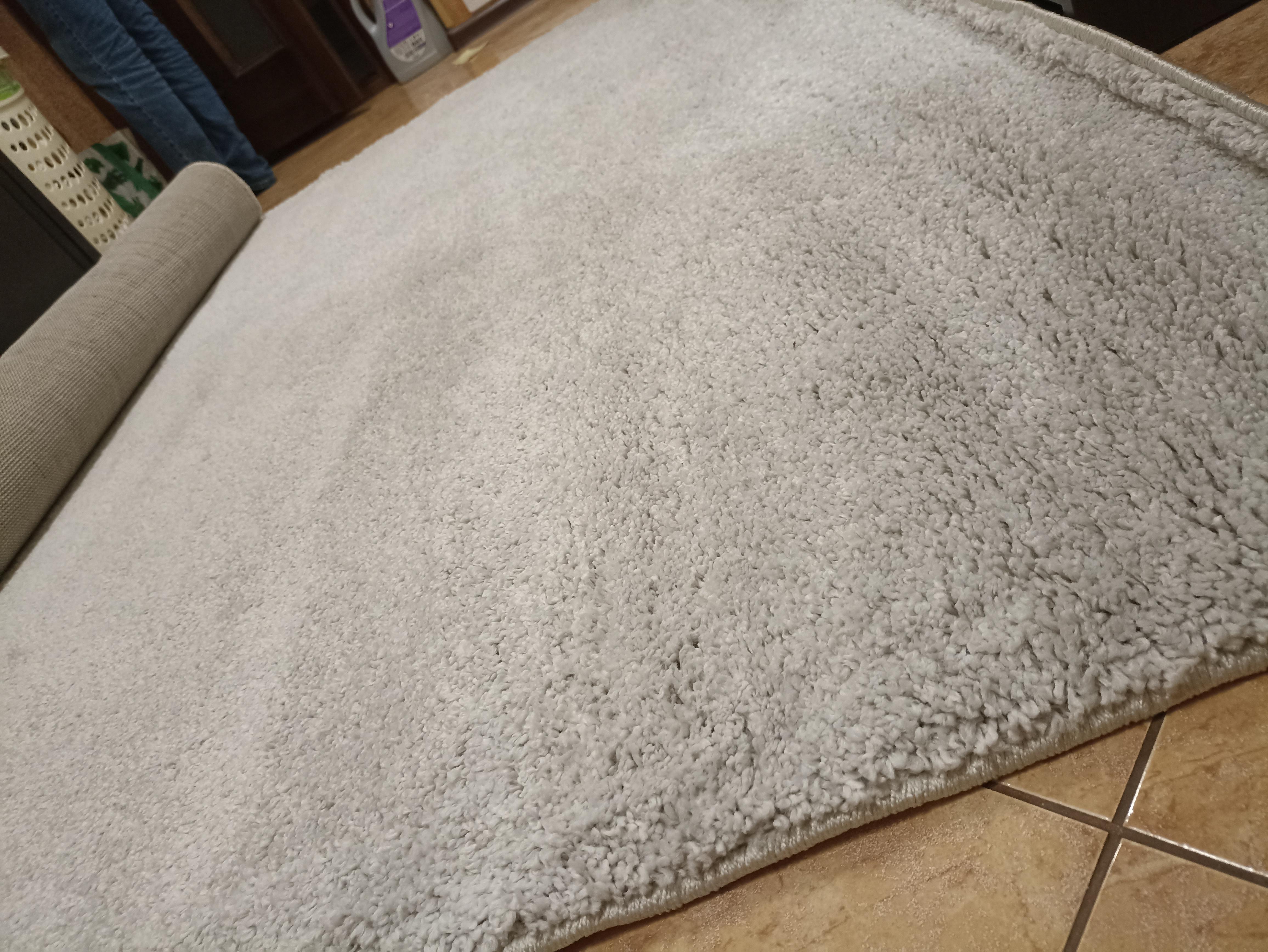 Ковер Karat Carpet Luxury 2x3 м Light Gray СТОК в реальных условиях использования от покупателя Руслана.