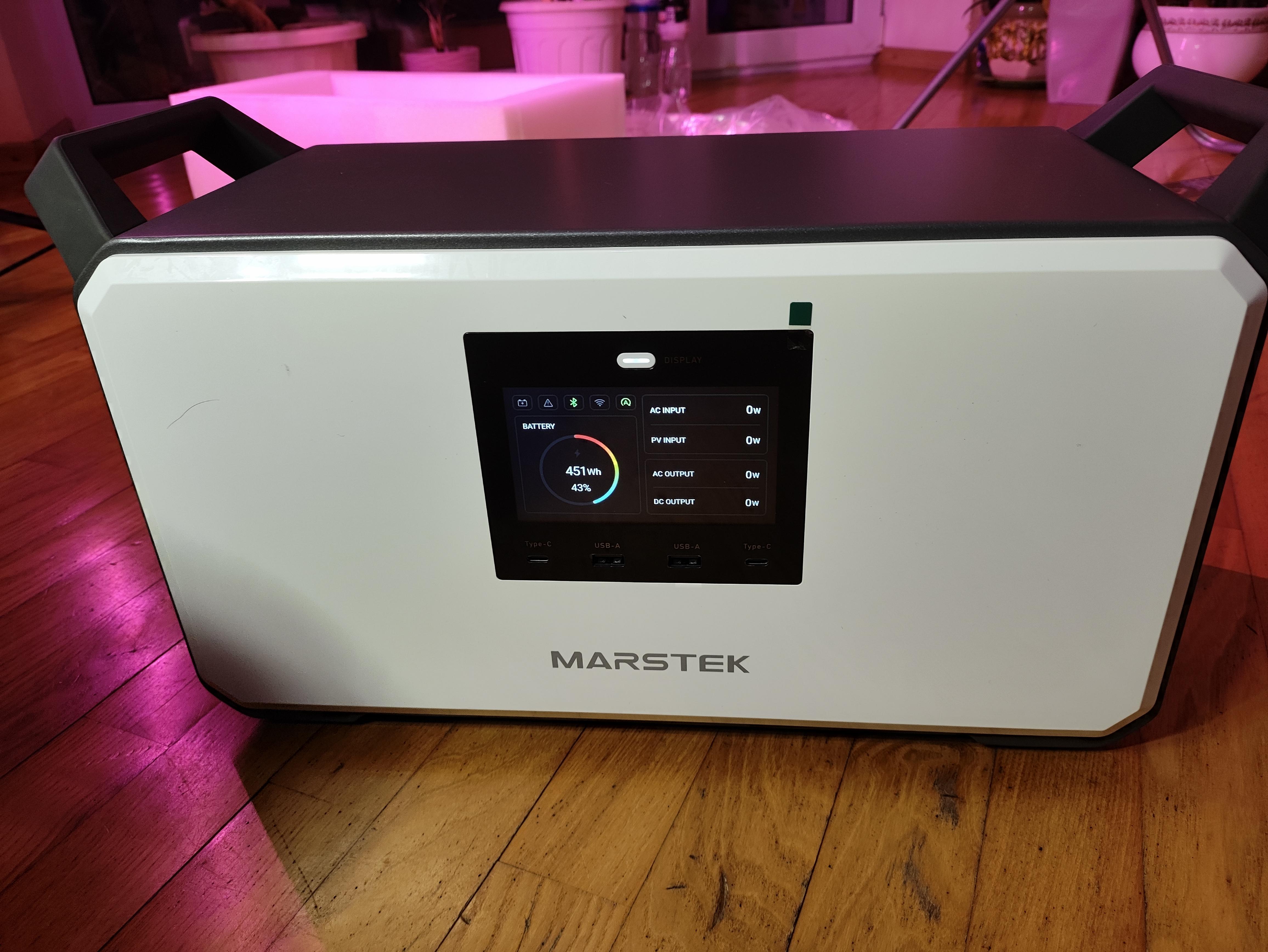 Фото: Зарядная станция Marstek M1200 1800 Вт (1030 Вт·ч), отправлено покупателем Евгений Зарядная станция Marstek M1200 1800 Вт (1030 Вт·ч) в реальных условиях использования от покупателя Евгений.