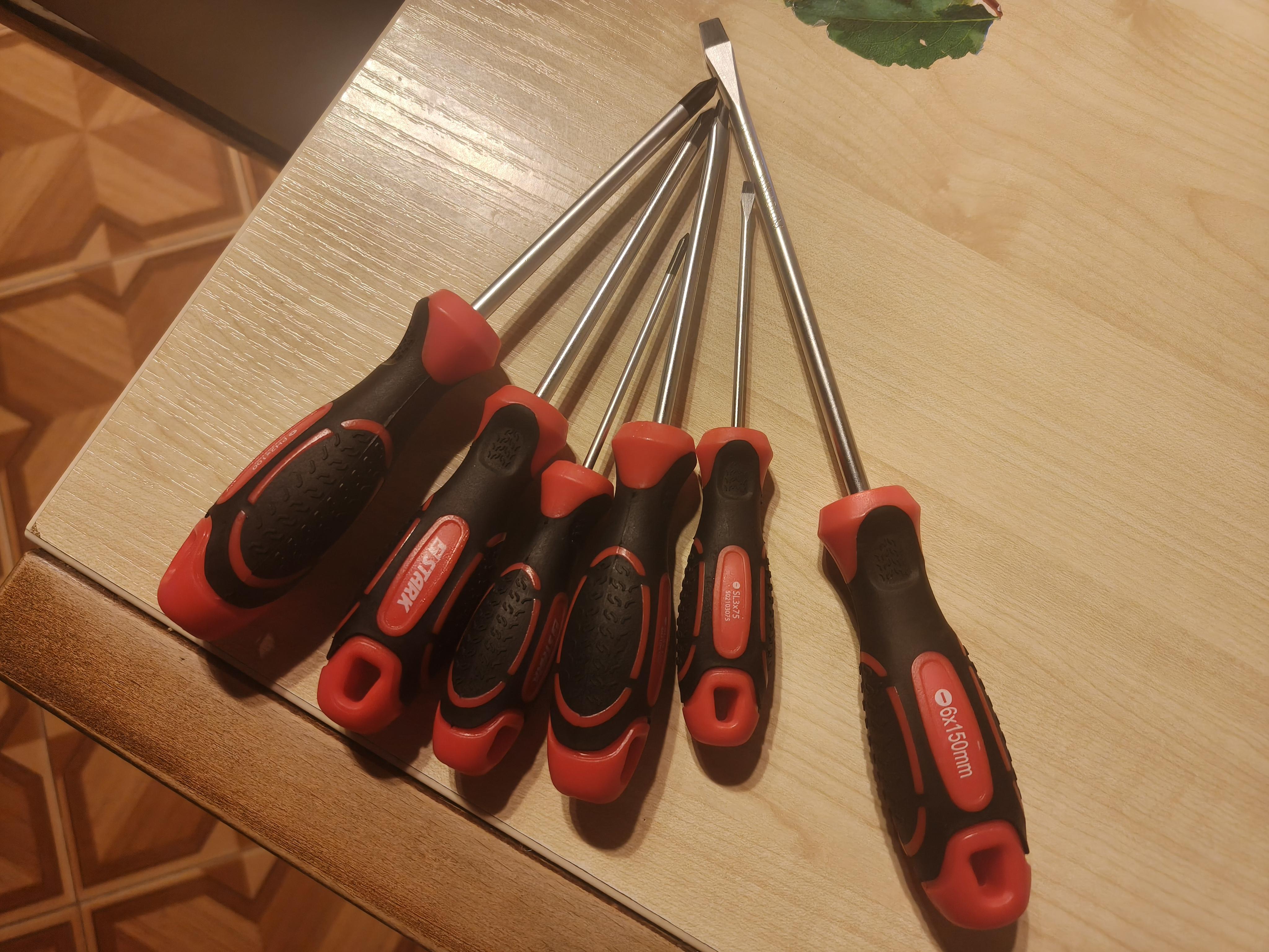 Фото: Набор отверток Stark 6 шт., отправлено покупателем Семен Набор отверток Stark 6 шт. в реальных условиях использования от покупателя Семен.