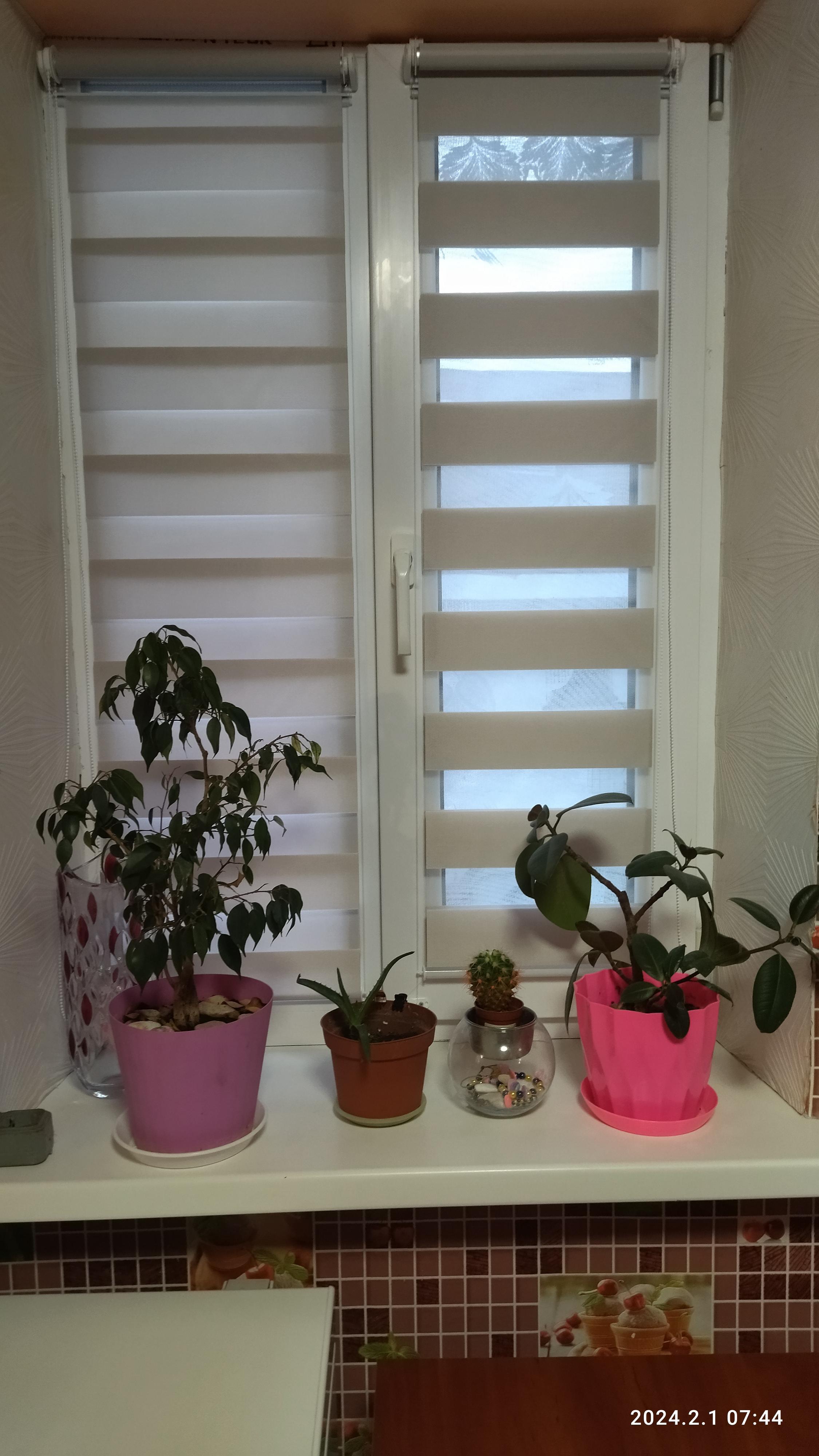 Фото: Рулонна штора день-ніч Franz Deco ВН-1005 відкритого типу 90х220 см Річковий перламутр (DN10104601), надіслане користувачем Ольга Рулонна штора день-ніч Franz Deco ВН-1005 відкритого типу 90х220 см Річковий перламутр (DN10104601) у реальних умовах використання від користувача Ольга.