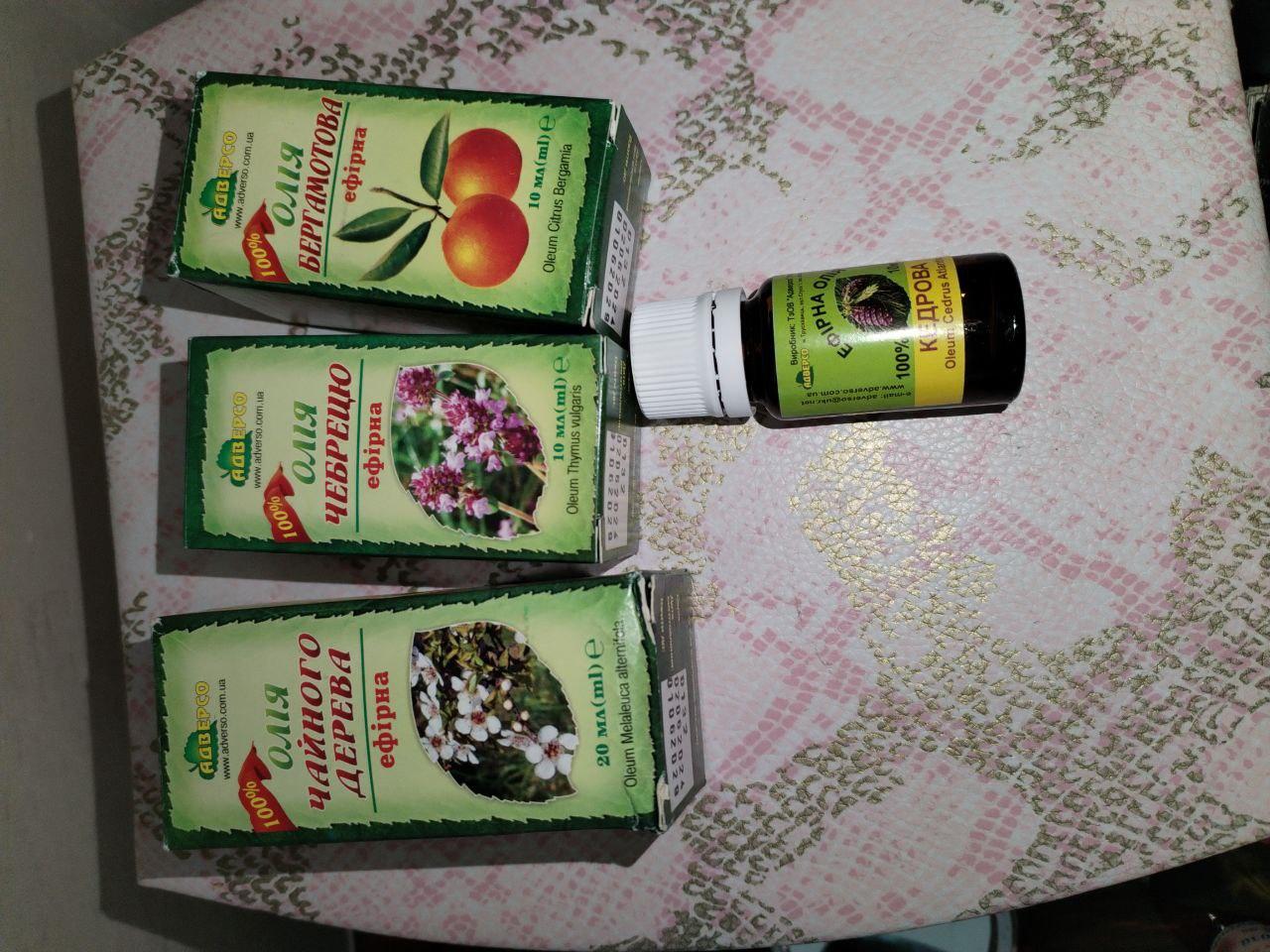 Эфирное масло Адверсо Кедрова 10 мл в реальных условиях использования от покупателя Марія.