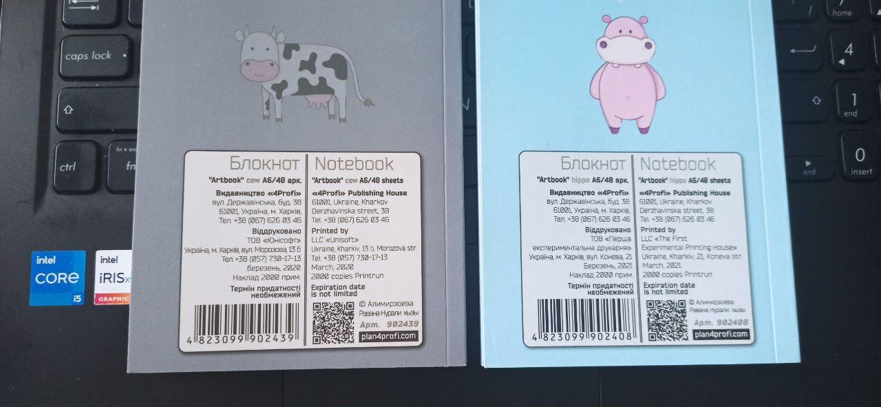 Блокнот "Artbook" hippo, A6 Profiplan в реальных условиях использования от покупателя Ірина.