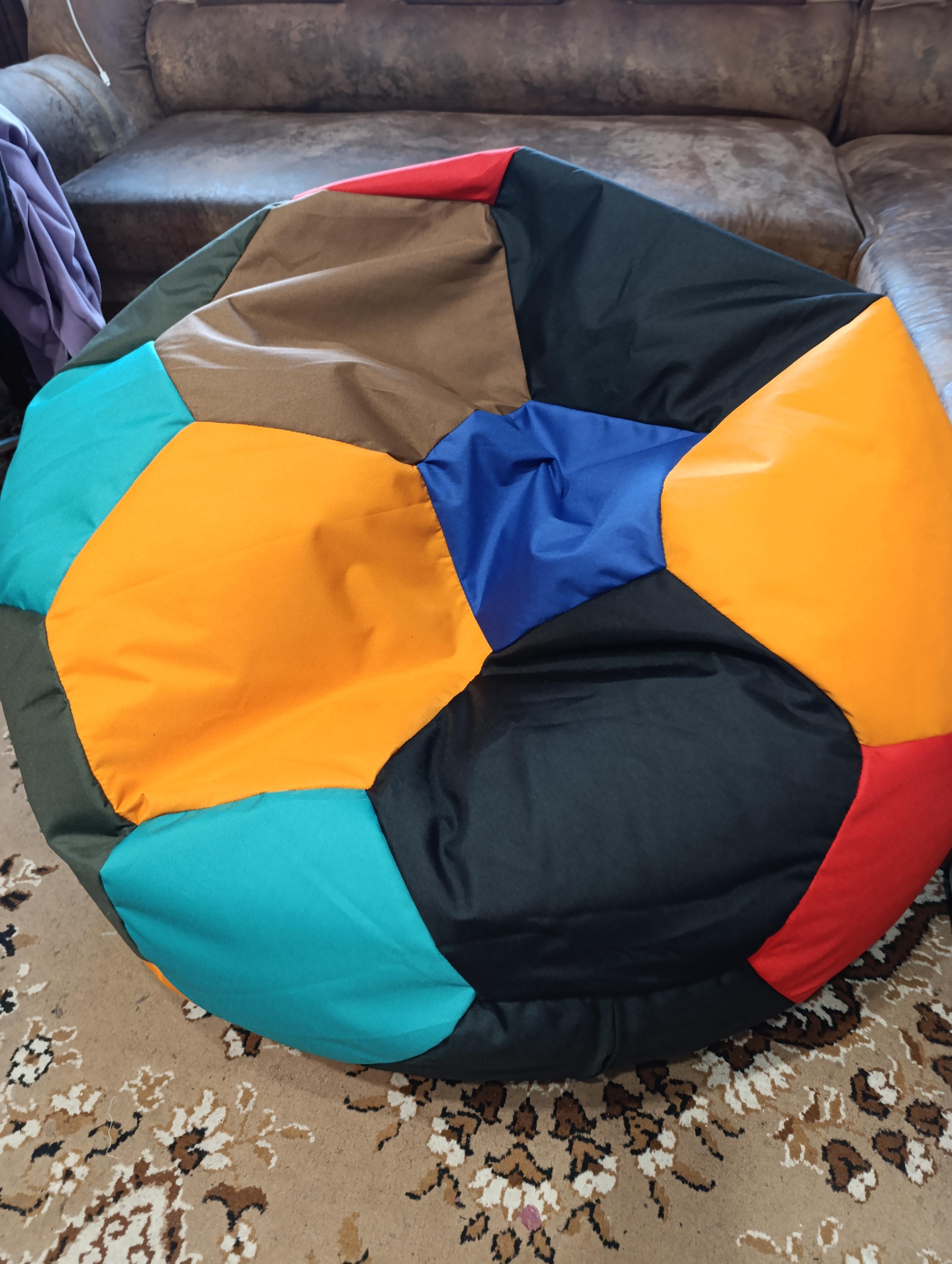 Фото: Кресло мешок SanchoBAG Мяч Шапито Оксфорд 90х90 см Разноцветный (kmm-1005-1-M-15), отправлено пользователем Юлія Кресло мешок SanchoBAG Мяч Шапито Оксфорд 90х90 см Разноцветный (kmm-1005-1-M-15) в реальных условиях использования от пользователя Юлія.