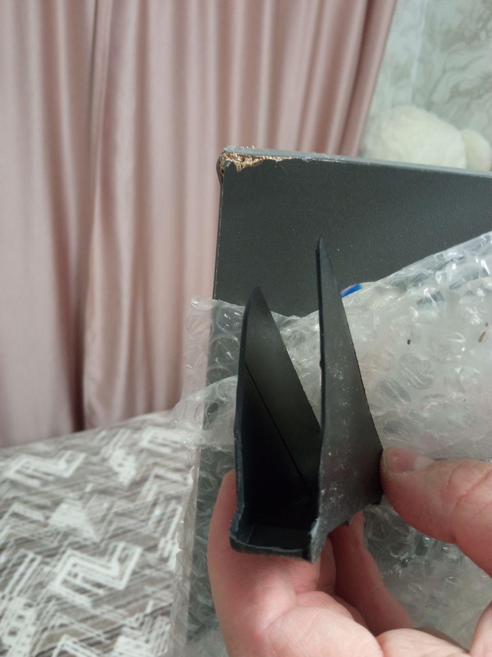 Туалетный столик с подсветкой ТЗ-Лайт Дабл 1600х1200х400 мм Антрацит/Белый в реальных условиях использования от покупателя Лукова Анастасія.