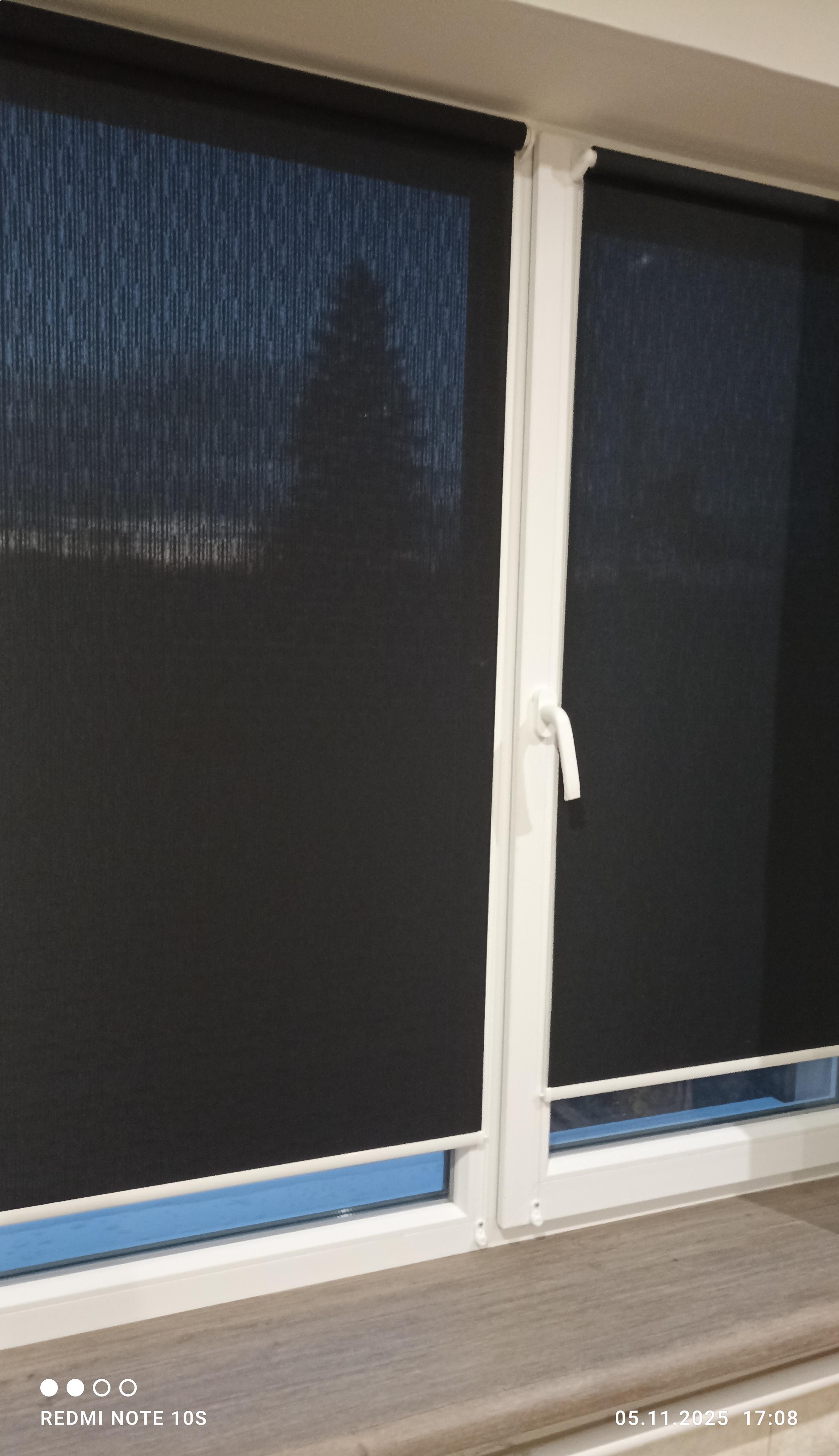 Ролета тканевая E-ROLETA Лен 2136 с фиксацией под наклон 68х160 см Черный (L2136-68-160) в реальных условиях использования от покупателя Микола.