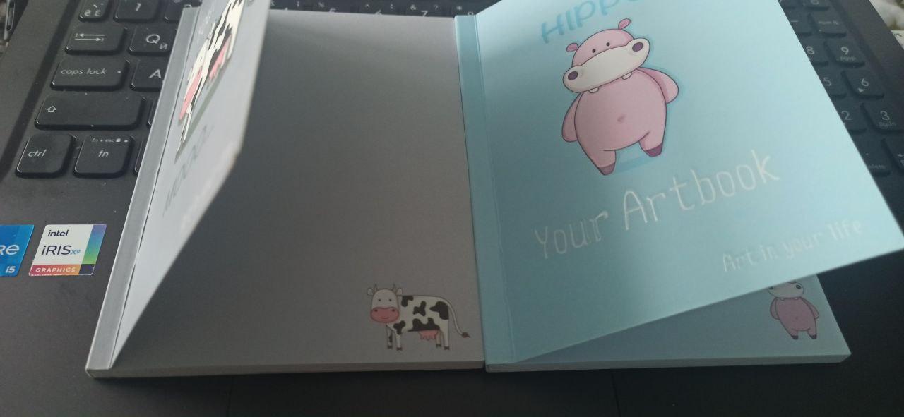 Фото: Блокнот "Artbook" cow, A6 Profiplan, отправлено покупателем Ірина Блокнот "Artbook" cow, A6 Profiplan в реальных условиях использования от покупателя Ірина.