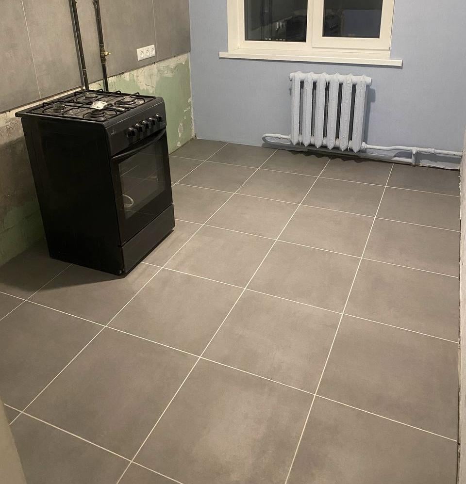 Плитка Allore Group Betono Grey F P NR Nat 47x47 см в реальных условиях использования от покупателя Сергей.