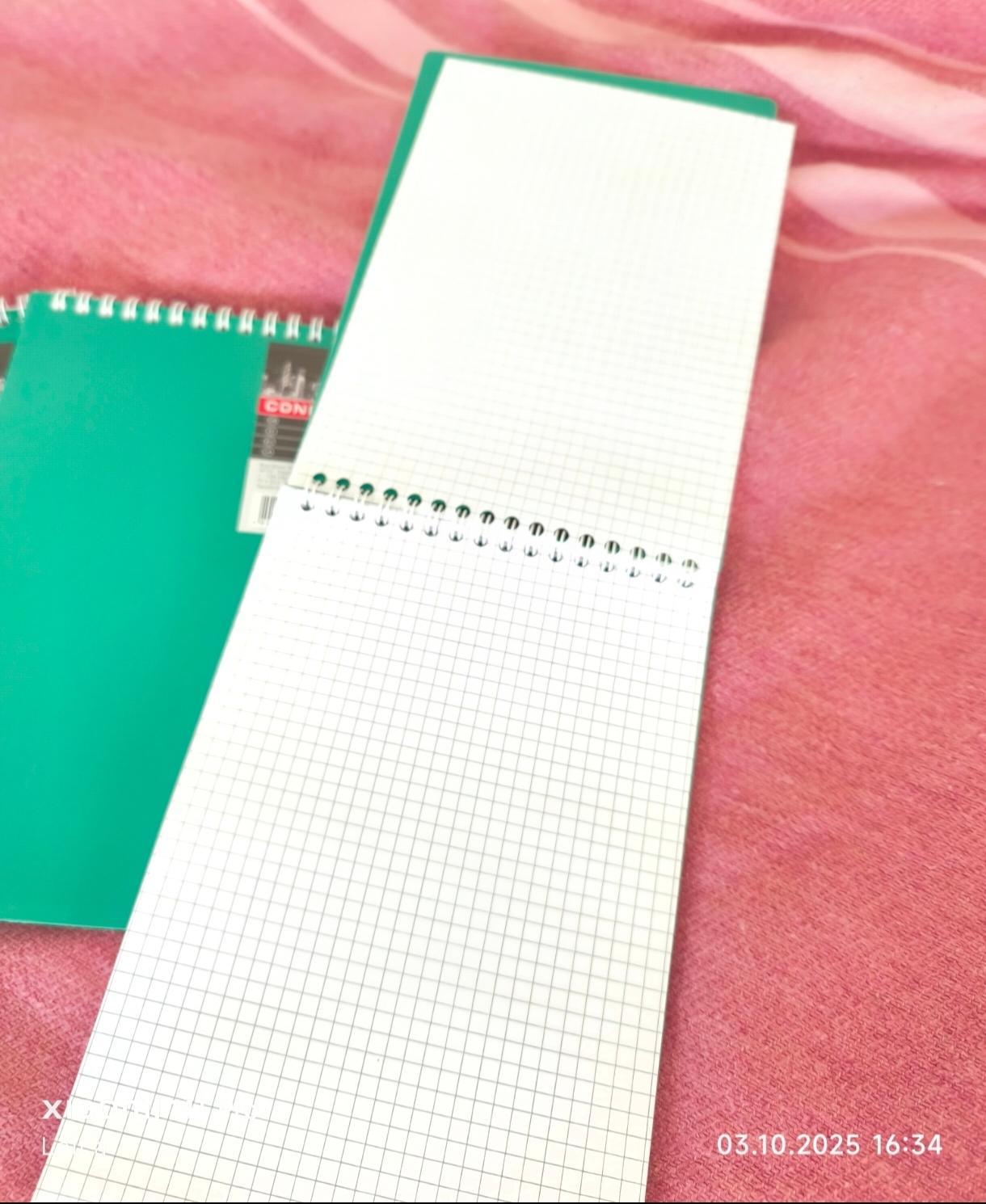 Фото: Блокнот А5 Stenoblok спираль 60 л ВА5360-801 Графика, отправлено покупателем Виталий Блокнот А5 Stenoblok спираль 60 л ВА5360-801 Графика в реальных условиях использования от покупателя Виталий.