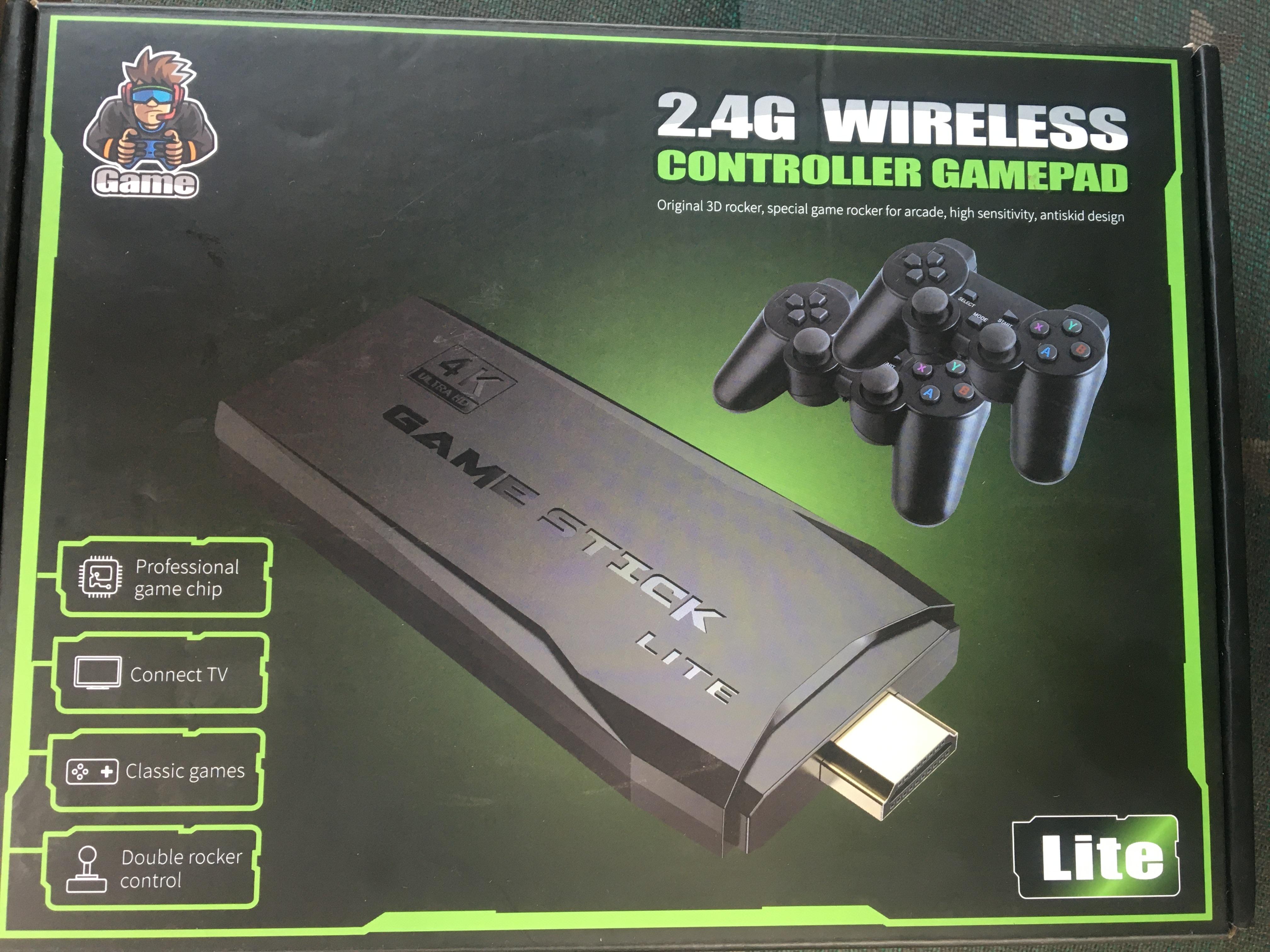 Фото: Ігрова консоль HDMI Game Stick Lite M8 64 Gb 4K Ultra HD з бездротовими джойстиками 10000 ігор, надіслане покупцем Ігор Ігрова консоль HDMI Game Stick Lite M8 64 Gb 4K Ultra HD з бездротовими джойстиками 10000 ігор у реальних умовах використання від покупця Ігор.