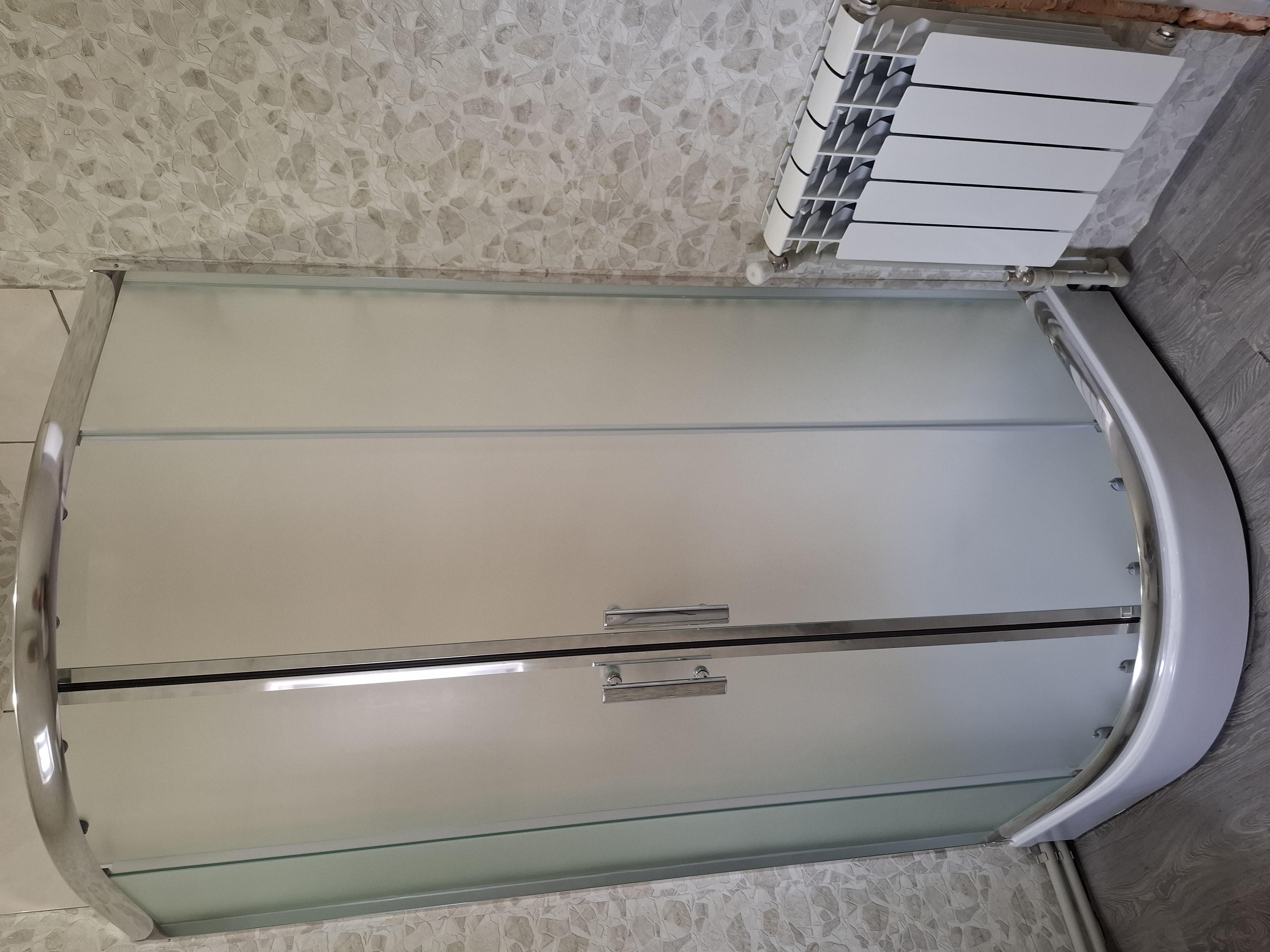 Фото: Душевая кабина KO&PO R-522 поддон 15 см матовое стекло 6 мм раздвижная дверь 90х90х195 см Хром (C15356), отправлено покупателем Таня Душевая кабина KO&PO R-522 поддон 15 см матовое стекло 6 мм раздвижная дверь 90х90х195 см Хром (C15356) в реальных условиях использования от покупателя Таня.