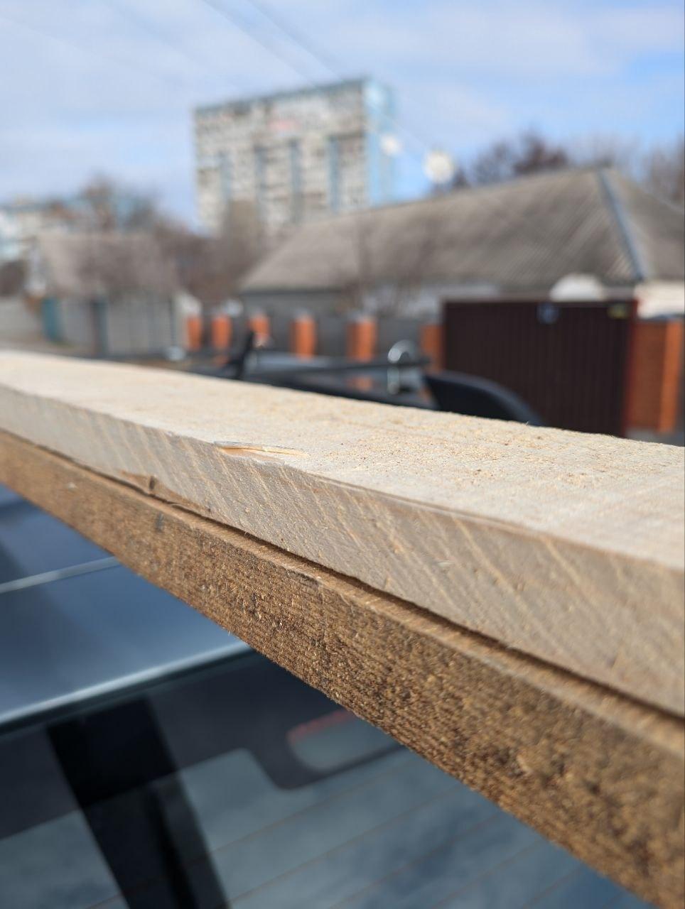 Доска цельные конструкция 25х100х3000 мм сосна обработанная в реальных условиях использования от покупателя Кирилл.