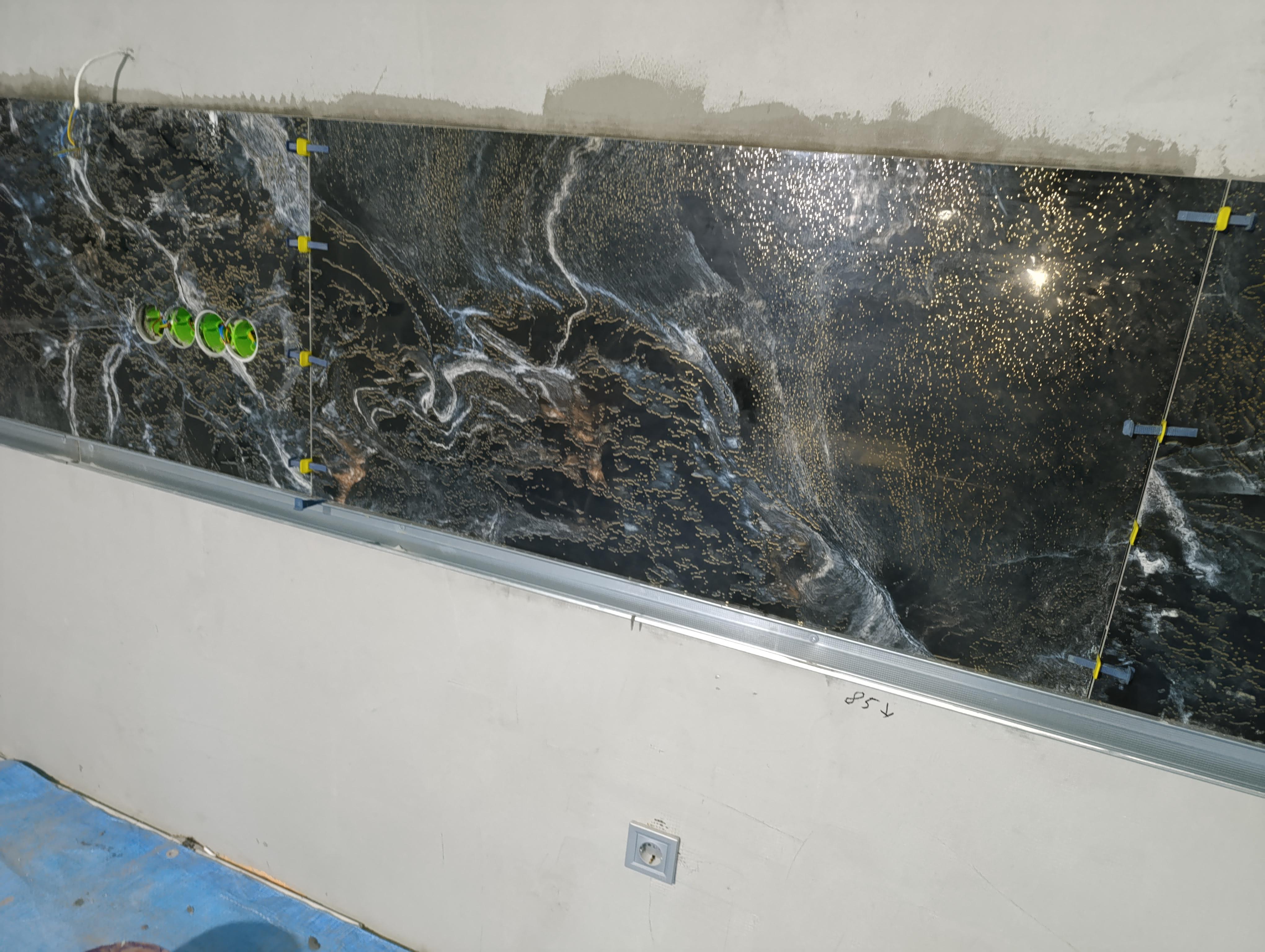 Фото: Плитка универсальная KT Exclusive Black Lux JS12054 60х120 см (12054), отправлено покупателем Ерік Плитка универсальная KT Exclusive Black Lux JS12054 60х120 см (12054) в реальных условиях использования от покупателя Ерік.