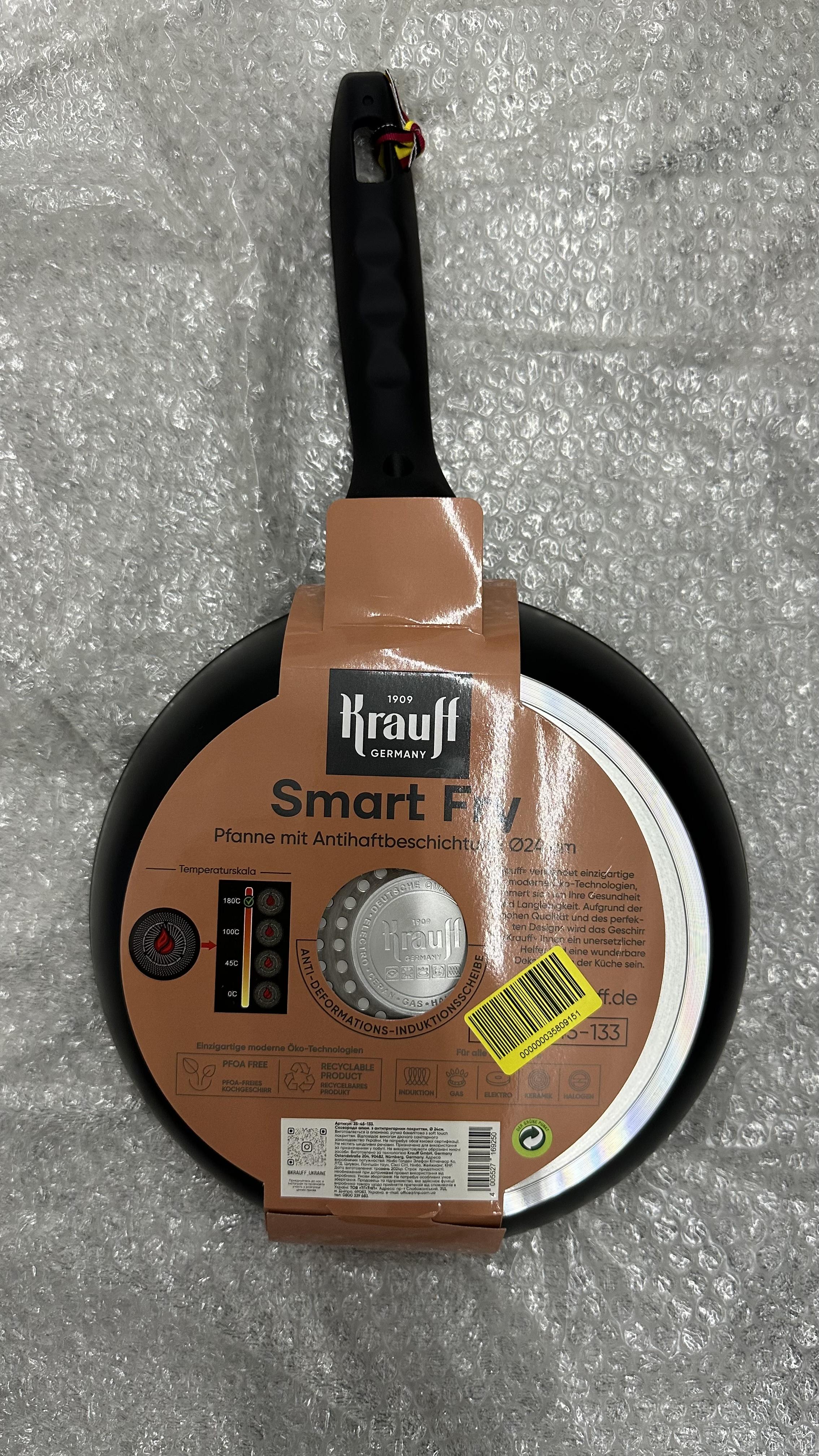 Сковорода Krauff Smart Fry 24 см 25-45-133 у реальних умовах використання від покупця Юля.