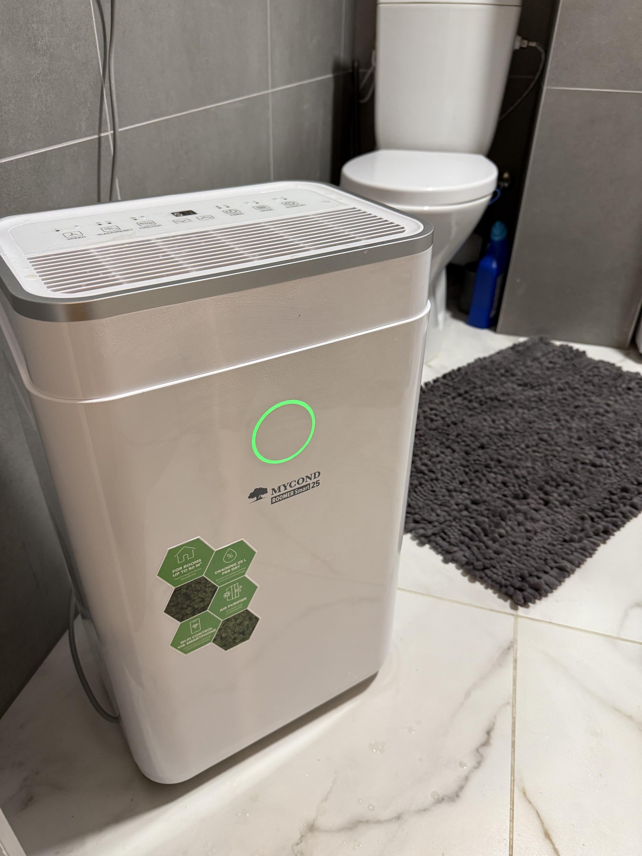 Осушитель воздуха Mycond Roomer Smart 25 в реальных условиях использования от пользователя Олена.