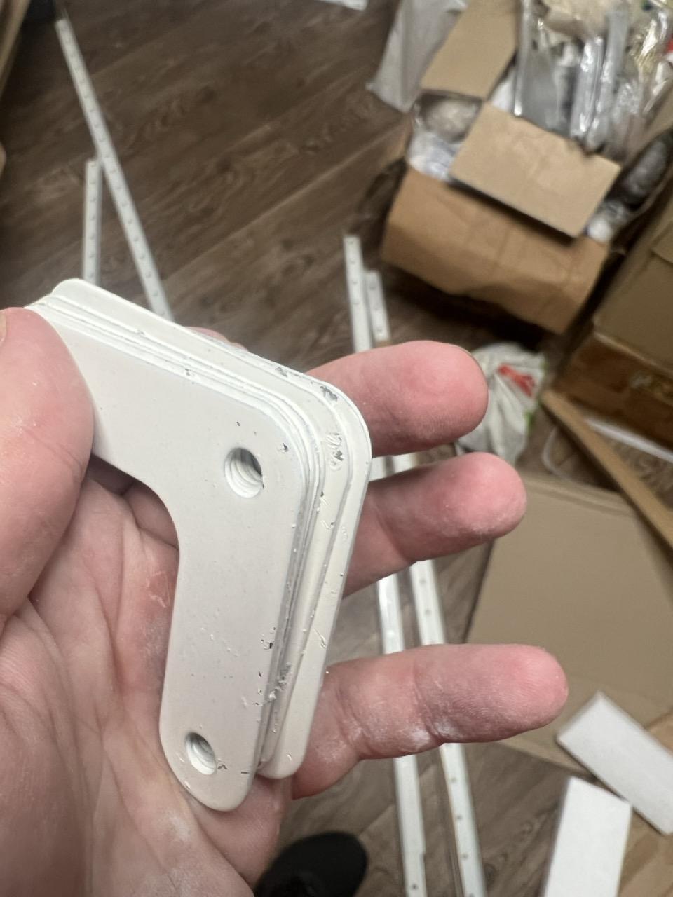 Стелаж 2100x950x400 мм Гранд білий метал полиці 6 шт. фарбований у реальних умовах використання від користувача Дмитро.