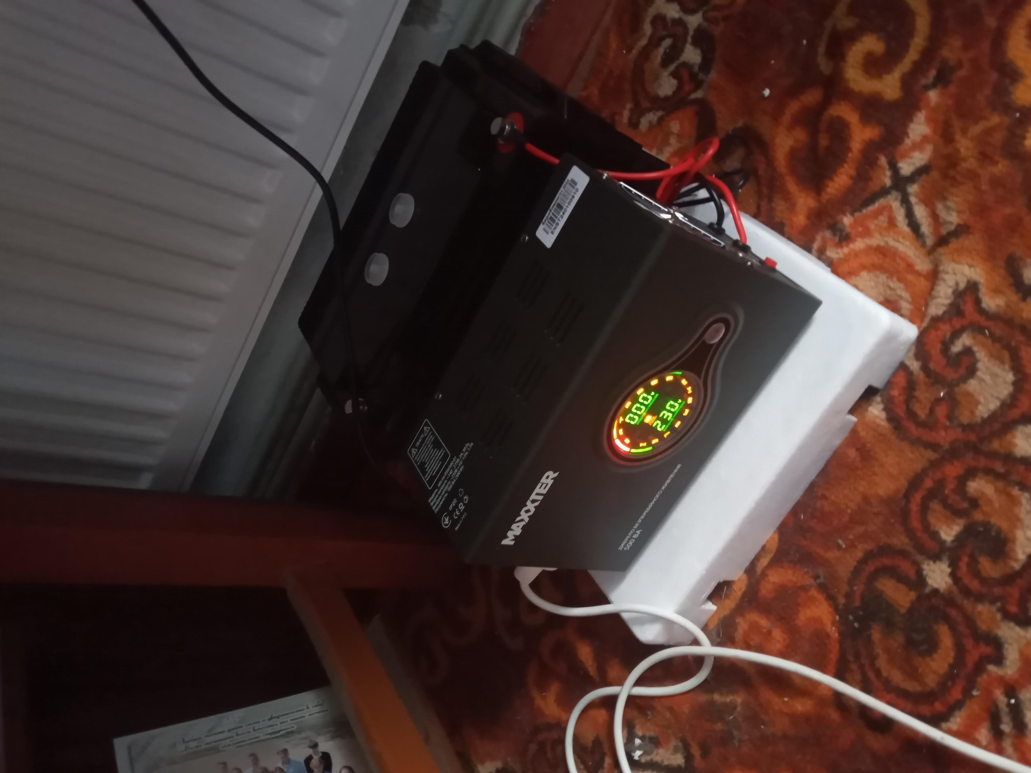 Джерело безперебійного живлення (ДБЖ) Maxxter 500VA MX-HI-PSW500-01 у реальних умовах використання від користувача Андрій.