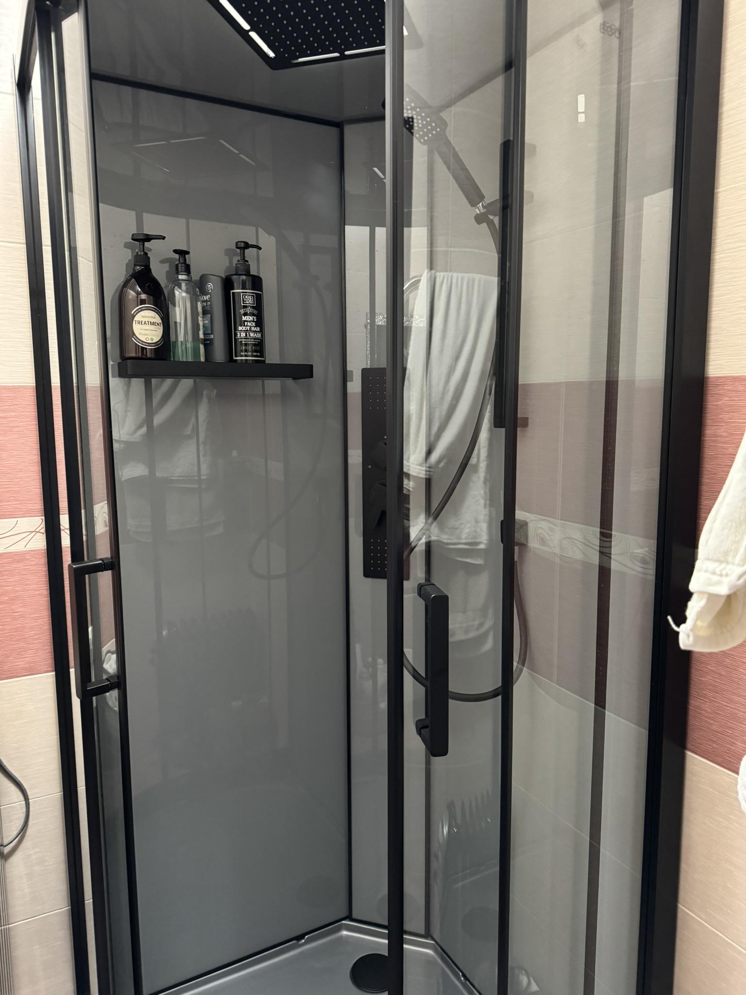 Душевой бокс EGO Pure 90x90 см K-3501-C в реальных условиях использования от покупателя Олег.