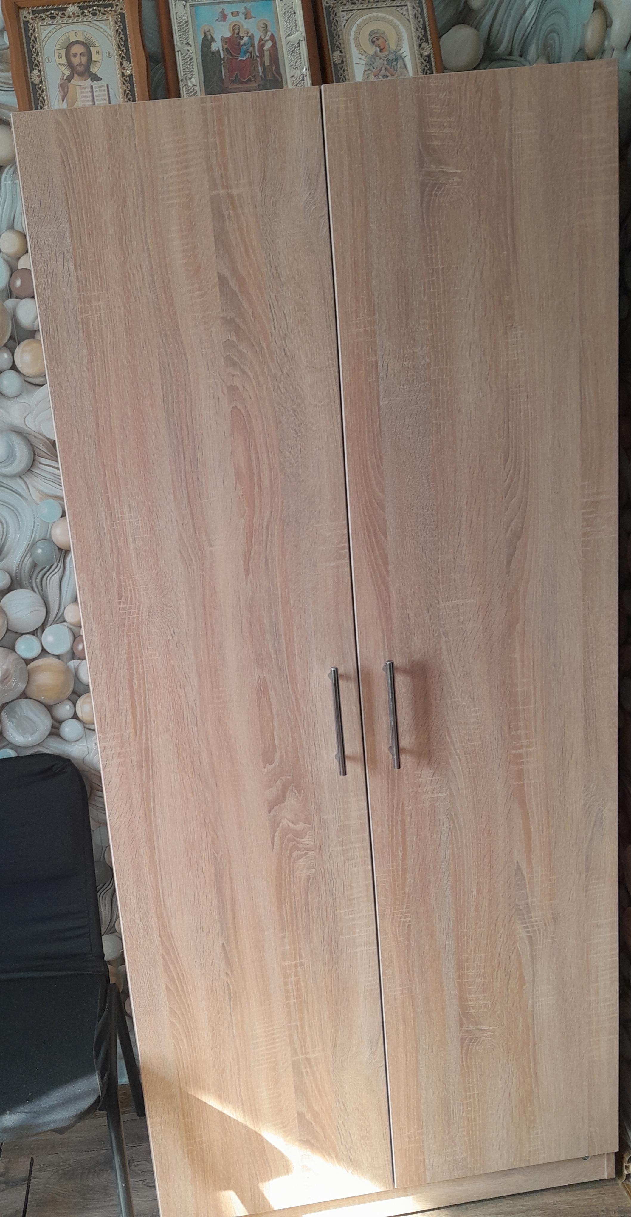 Шафа з полицями 2-х дверна Венге темна (М-035) у реальних умовах використання від покупця Анжела.