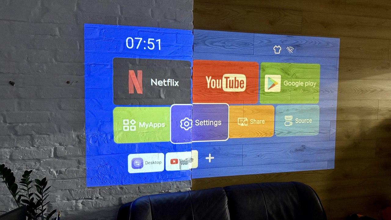 Проектор Techno (hy300pro+) 170ANSI LM 720P Wi-Fi/Bluetooth Android11 в реальных условиях использования от пользователя Роман.