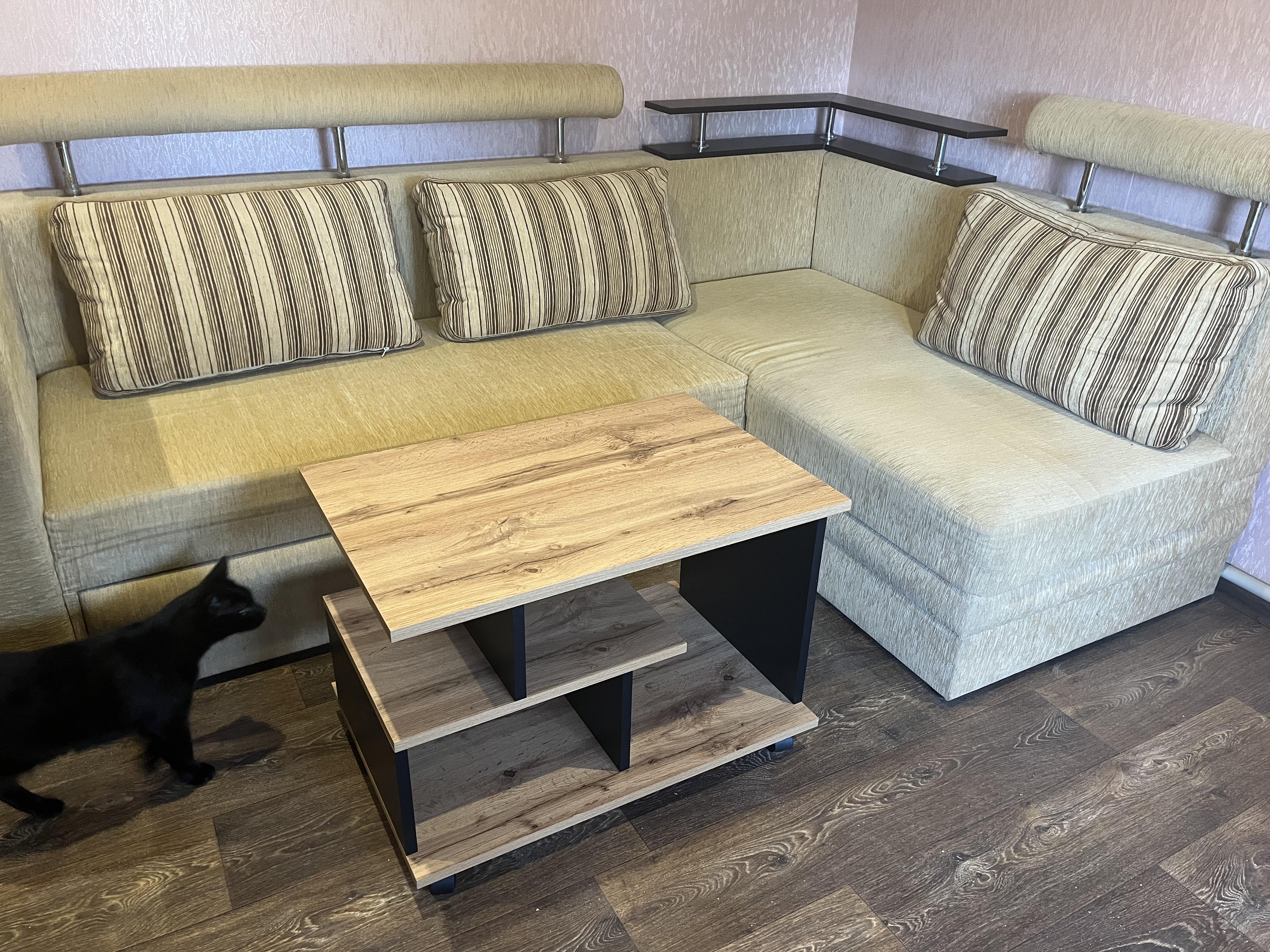 Журнальний стіл Тандем Дуб аппалачі у реальних умовах використання від покупця Ганна.