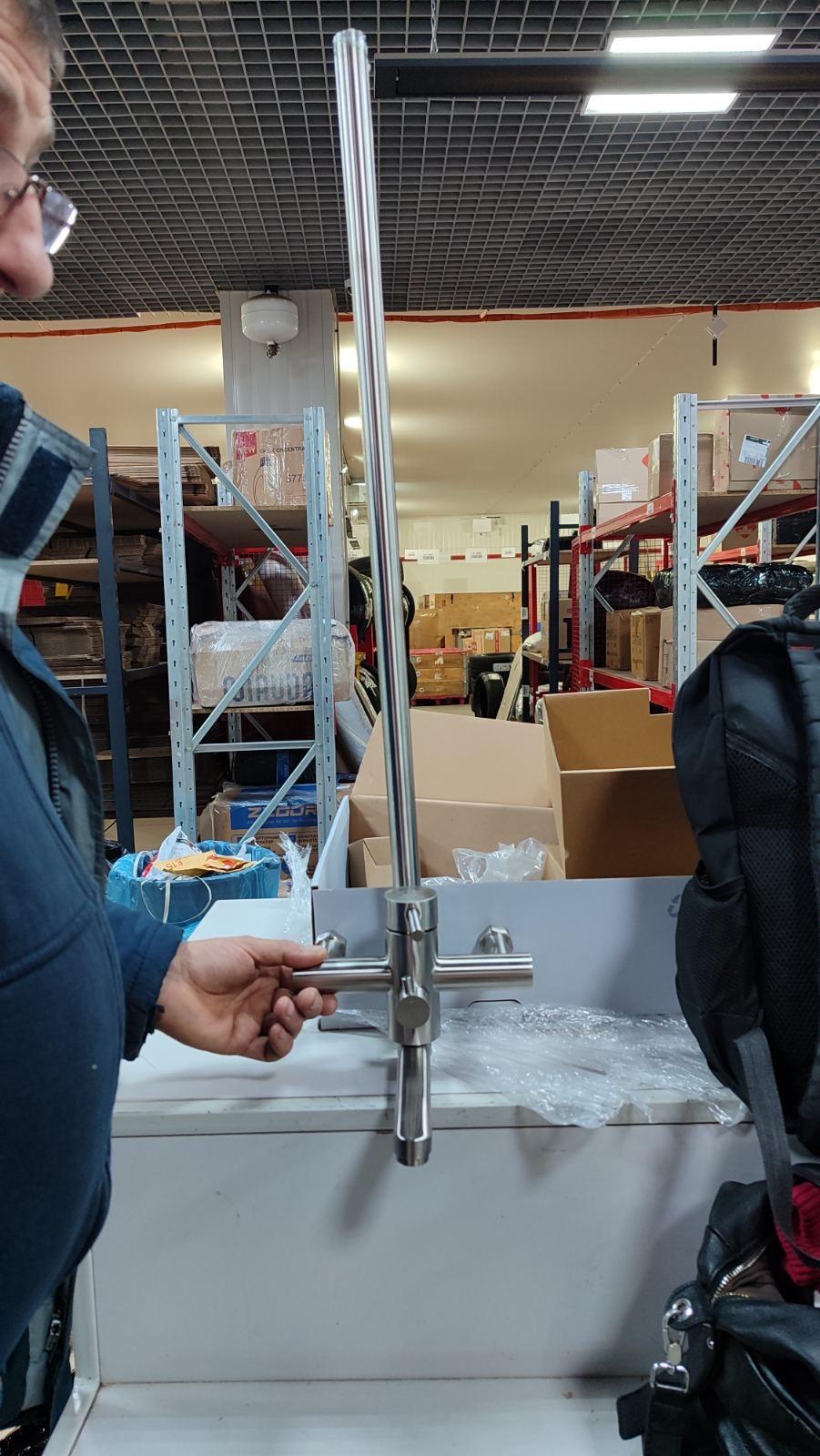 Душевая система Solone EZA16-B090 со смесителем и тропическим душем Нержавеющая сталь в реальных условиях использования от покупателя Крістіна.