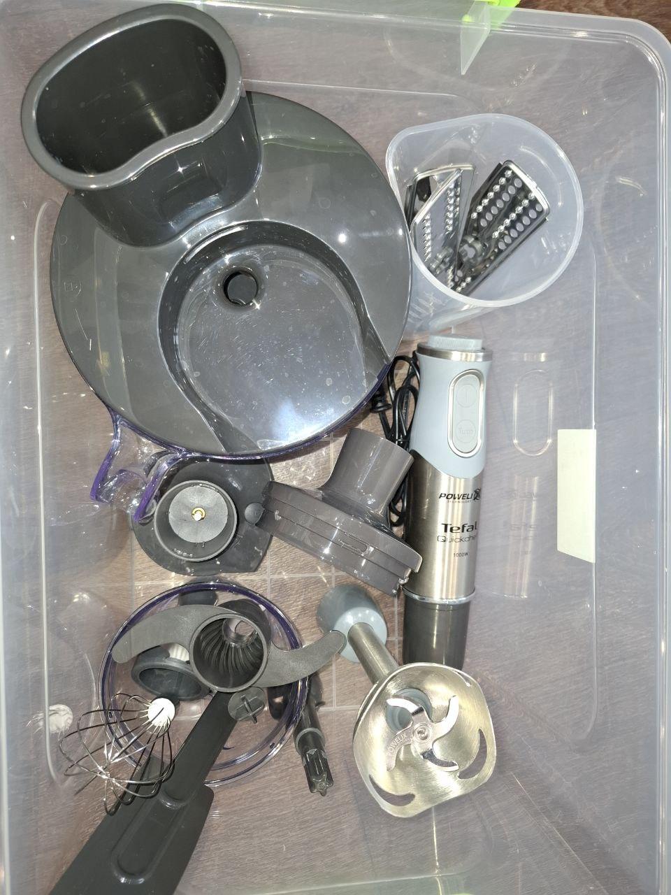 Блендер погружной Tefal QUICKCHEF QUARTZITE 8IN1 HB65LD38 серебряный в реальных условиях использования от пользователя Ірина Даруцька.