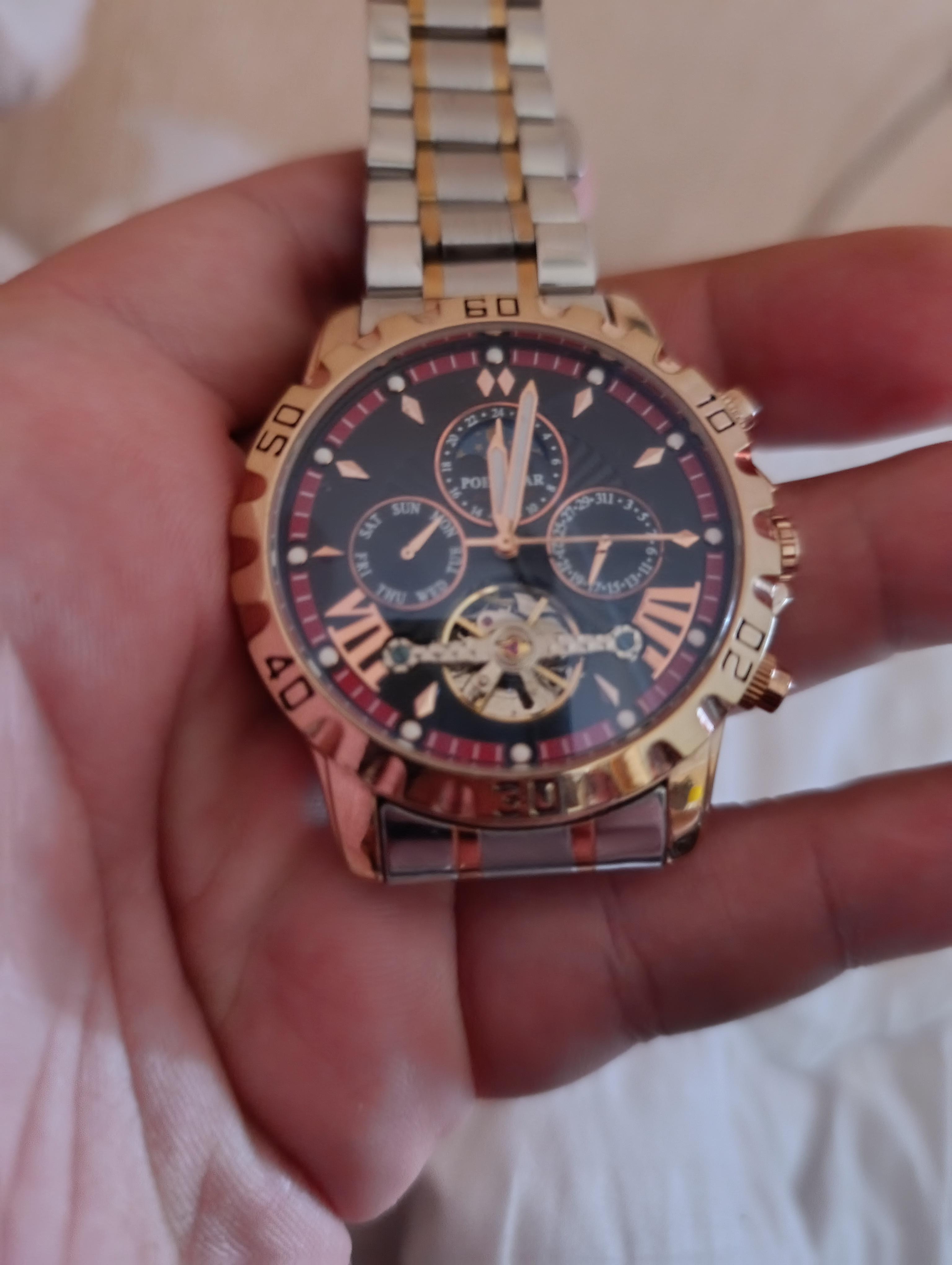 Фото: Годинник наручний Poedagar Mechanical (2435837632), надіслане користувачем Александр Годинник наручний Poedagar Mechanical (2435837632) у реальних умовах використання від користувача Александр.