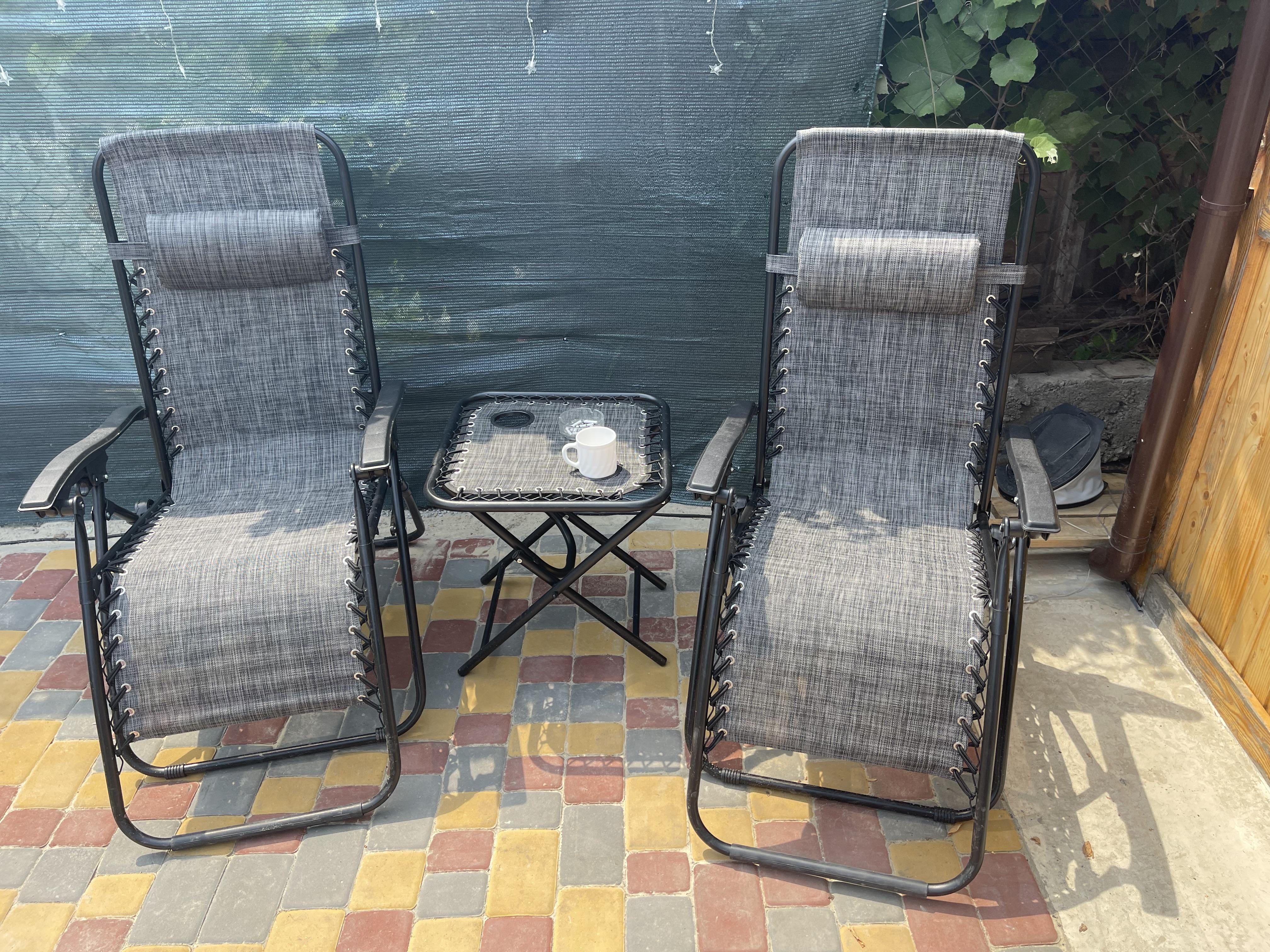 Фото: Набор садовый Bonro SP 167A шезлонг лежак 2 шт. и столик складной регулируемый Серый (21 76 70000035), отправлено покупателем Алена Набор садовый Bonro SP 167A шезлонг лежак 2 шт. и столик складной регулируемый Серый (21 76 70000035) в реальных условиях использования от покупателя Алена.