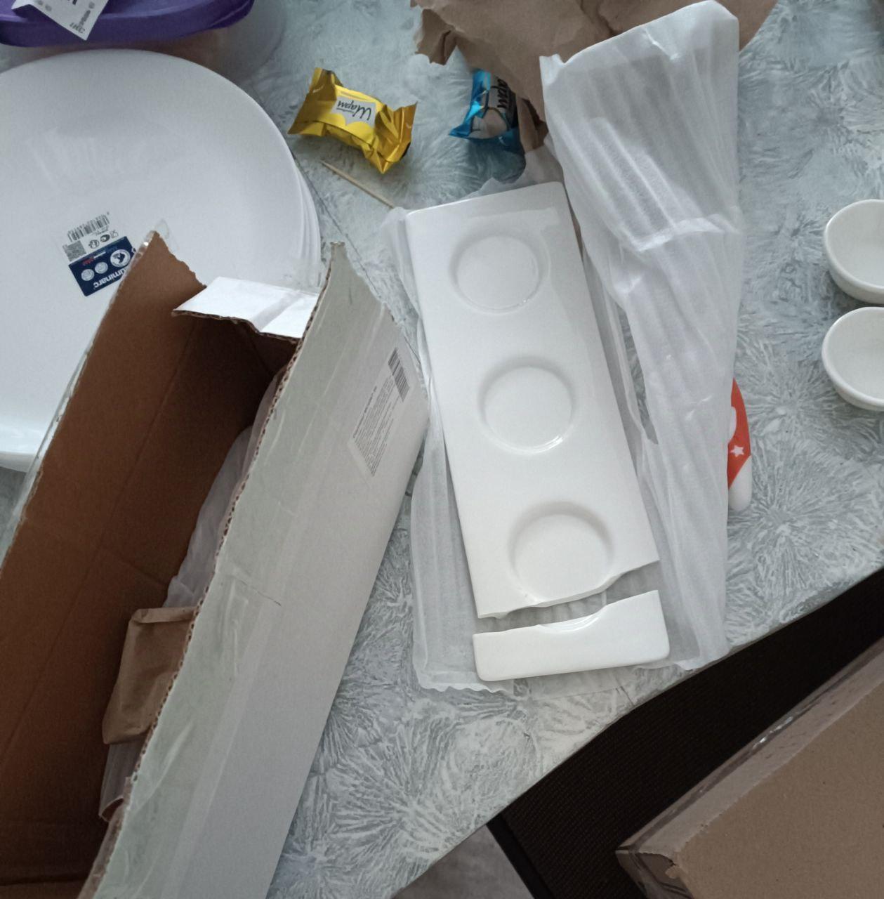 Соусниці Stenson Sauce MC426710 фарфор на підставці 4 шт. (17637333) у реальних умовах використання від покупця Тетяна.