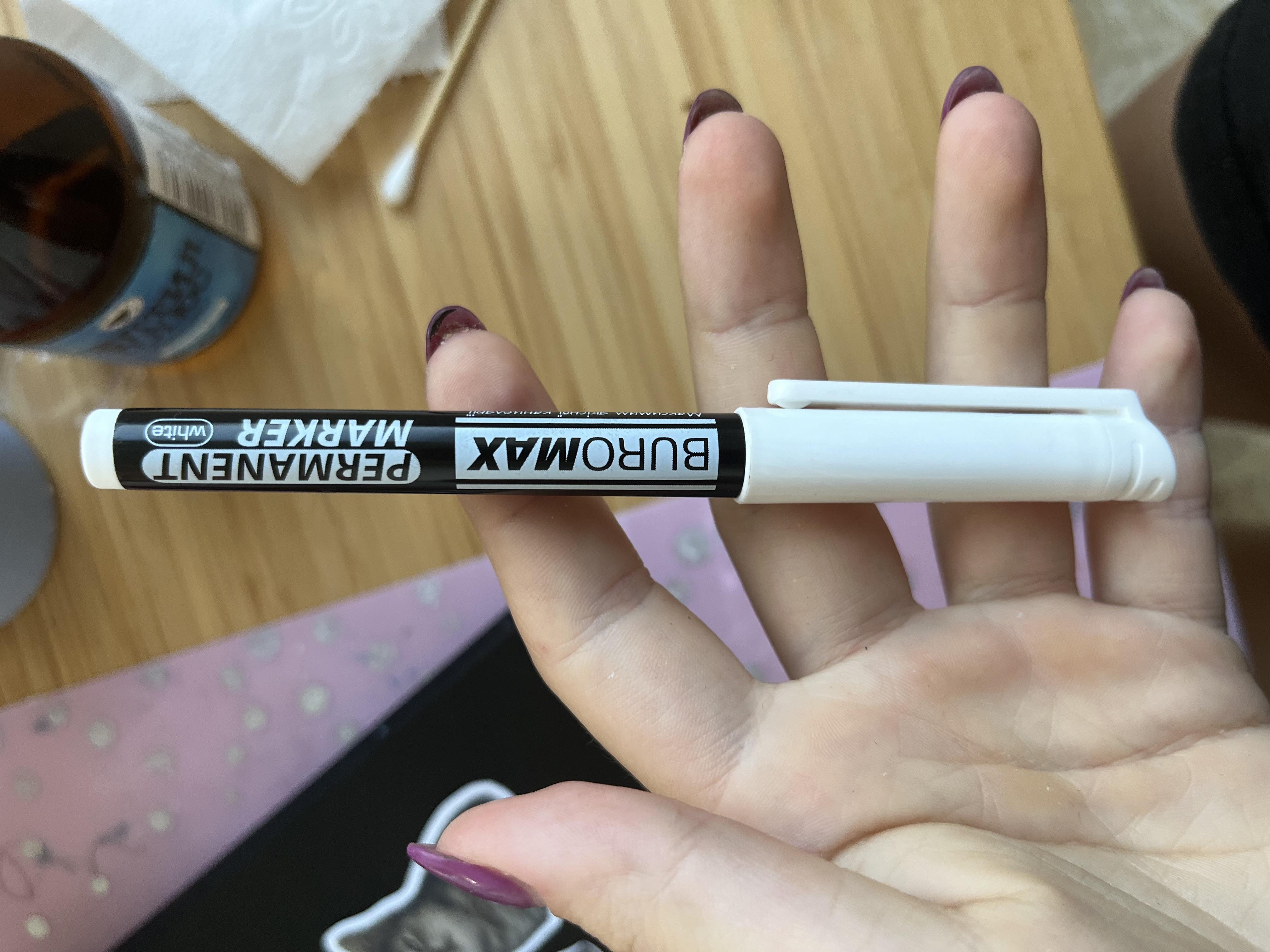 Міні-маркер Buromax водостійкий білий 1-2 мм BM.8708-12 у реальних умовах використання від користувача Anya.