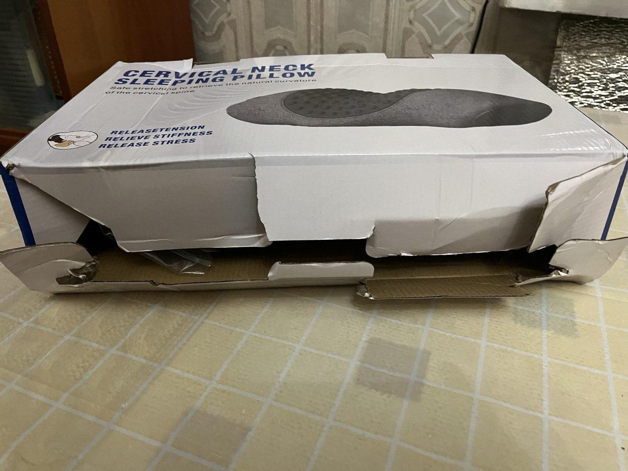 Подушка ортопедическая фигурная для сна с поддержкой шеи 30х50 см Серый (LY-91) в реальных условиях использования от покупателя Людмила.