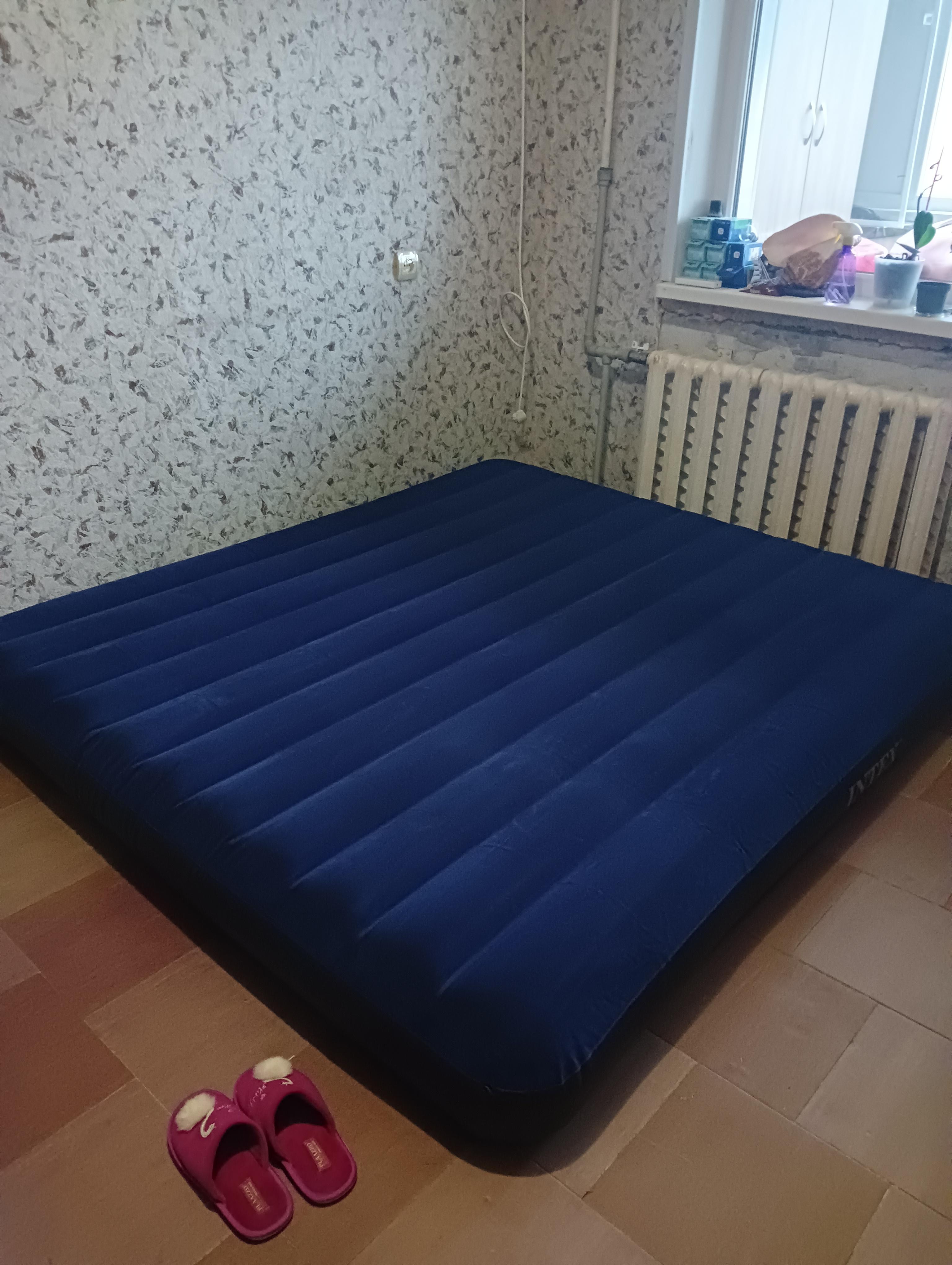 Фото: Надувной матрас Intex одноместный с насосом и подушкой 191x76x25 см Синий (64756-2), отправлено покупателем Катерина Надувной матрас Intex одноместный с насосом и подушкой 191x76x25 см Синий (64756-2) в реальных условиях использования от покупателя Катерина.