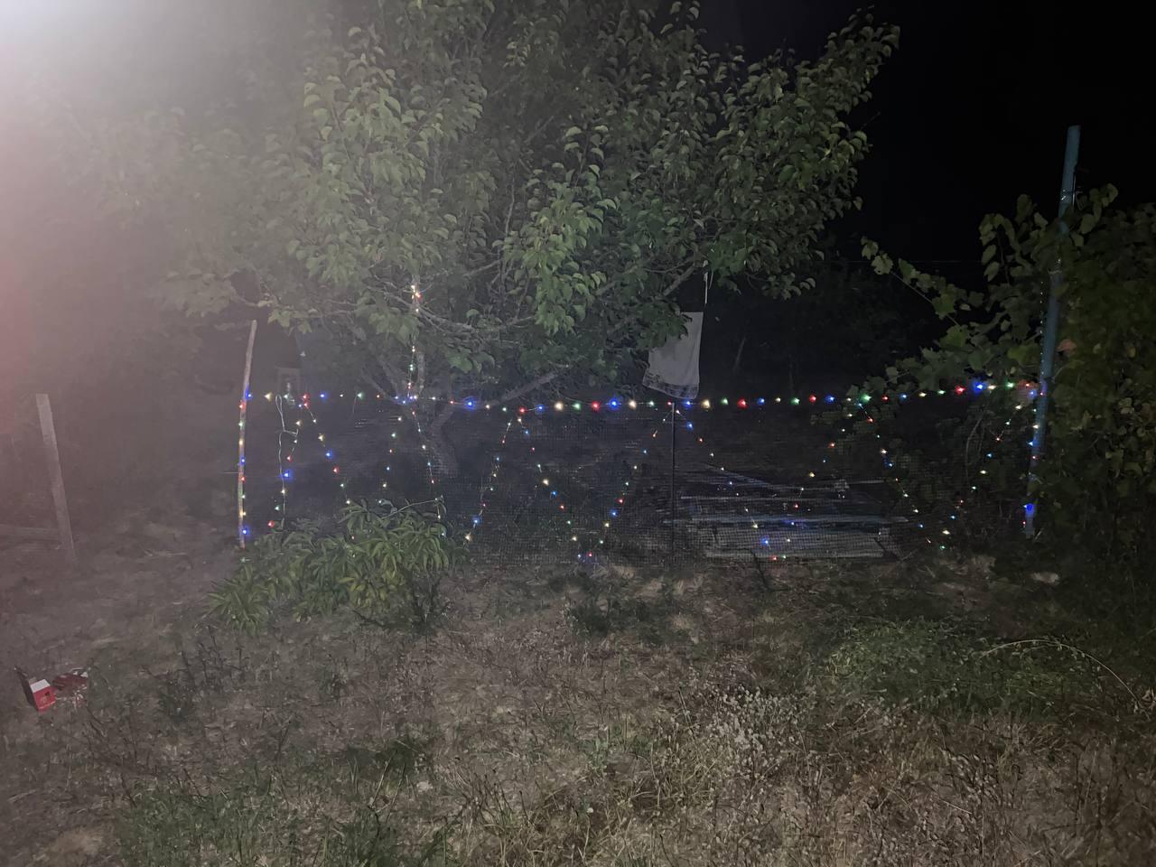 Гирлянда уличная Роса на солнечной батарее 20 м Холодный белый (1000-S-106-20-W) в реальных условиях использования от пользователя Галина.