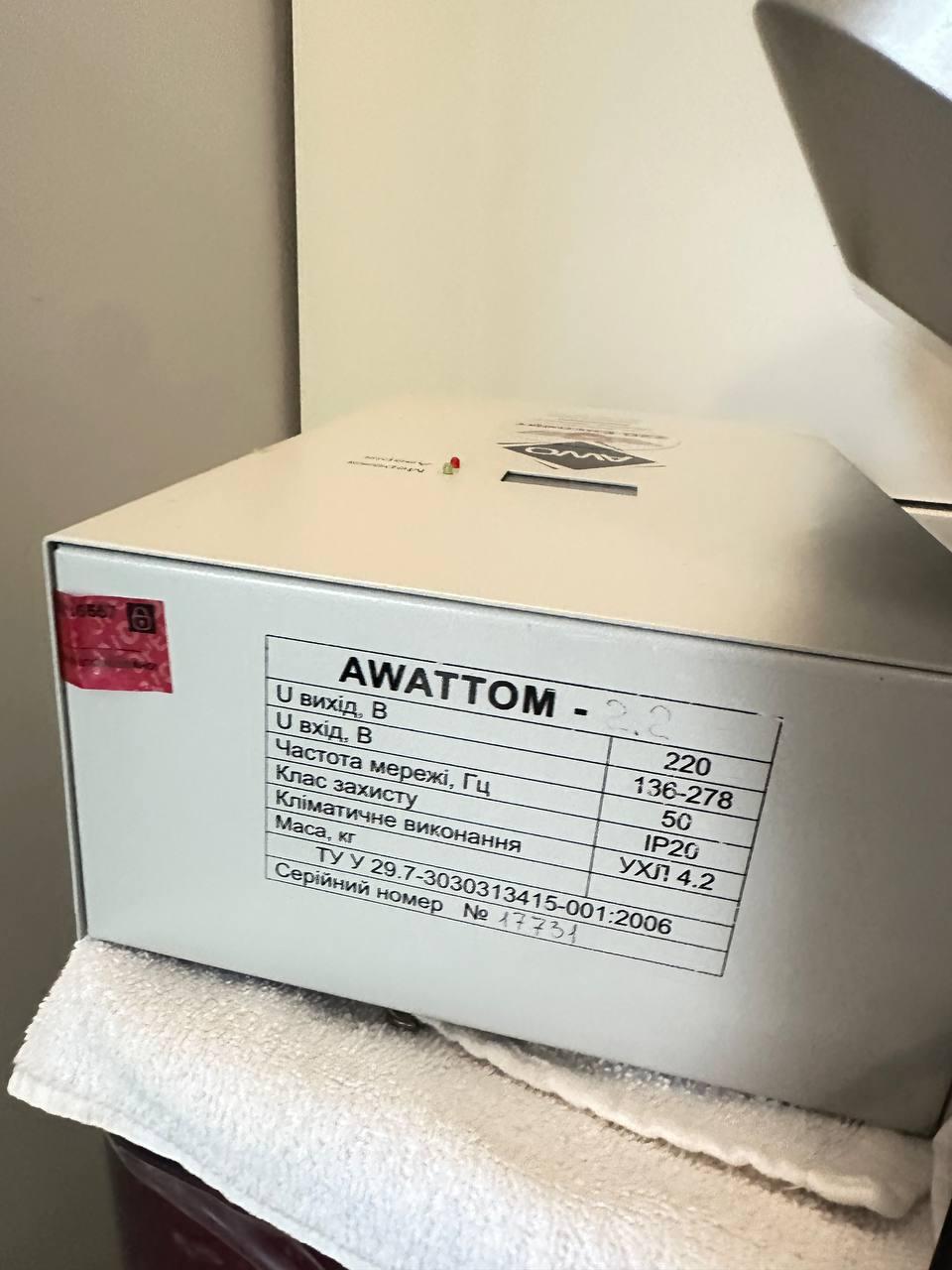 Стабілізатор напруги Awattom Awattom 2,2 кВт у реальних умовах використання від користувача Юлія.