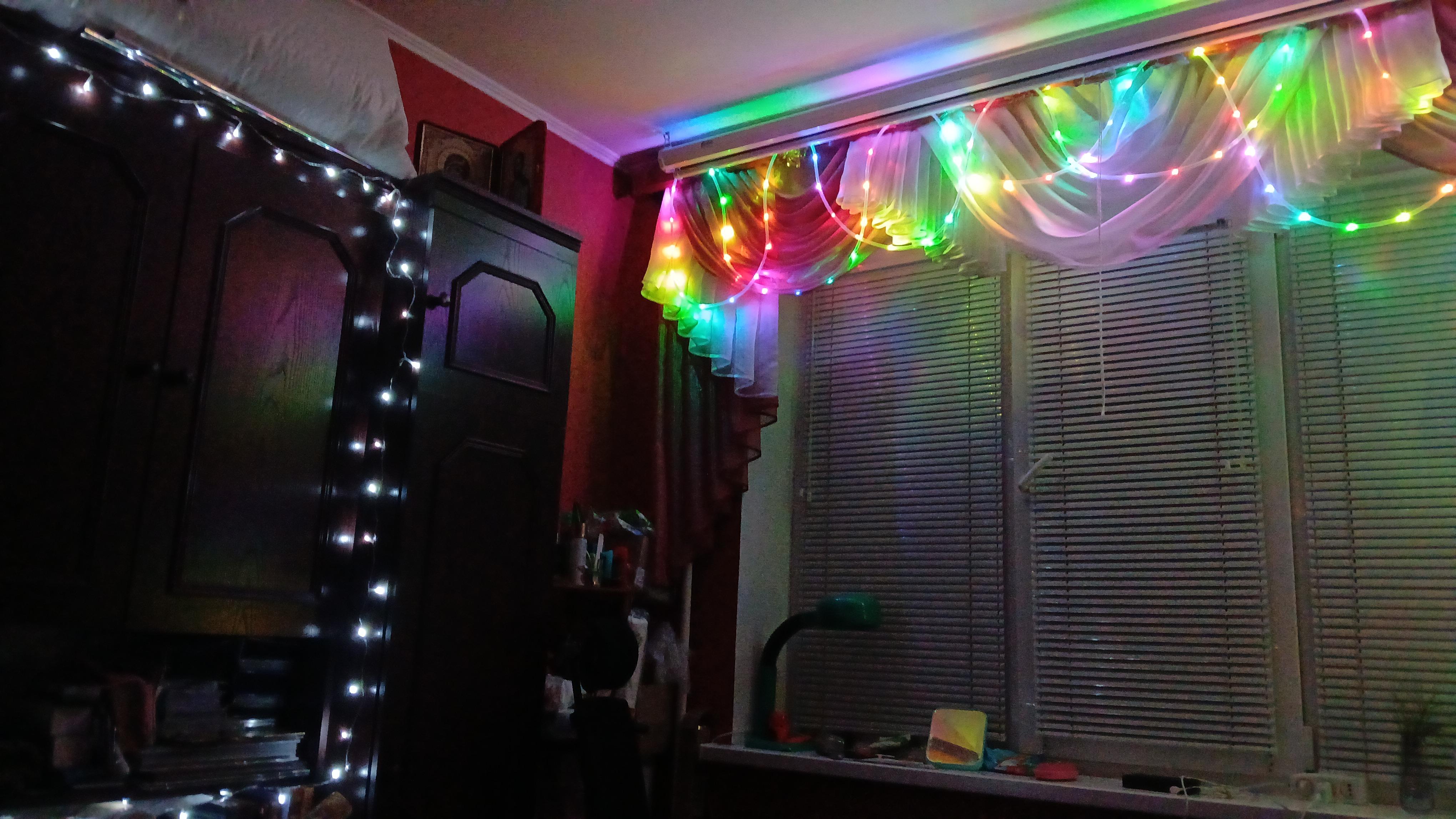 Гірлянда V-WATT LYS RGB світлодіодна (LED) 50 ламп 10 м у реальних умовах використання від покупця Альона.