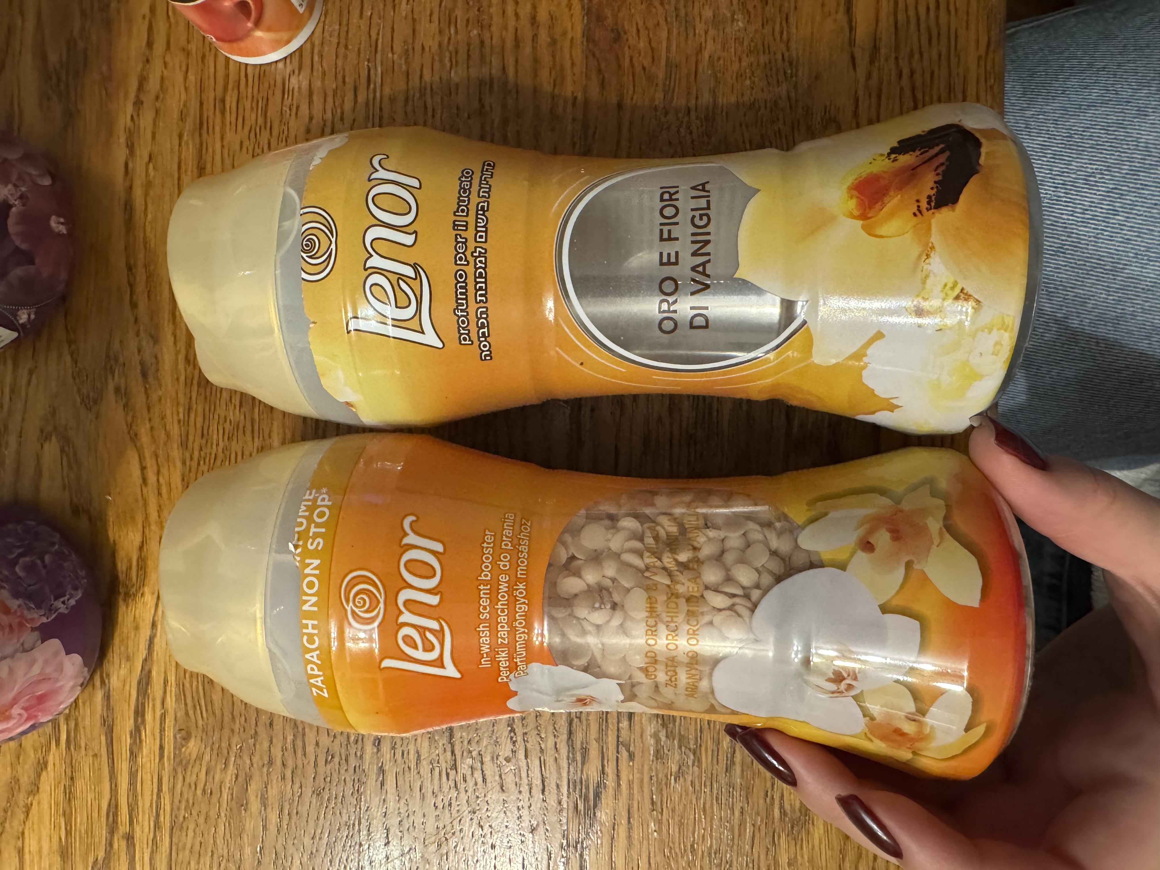 Кондиціонер-ополіскувач для білизни Lenor Gold Orchid у гранулах 210 г (57651) у реальних умовах використання від покупця Олександра Дядькова.