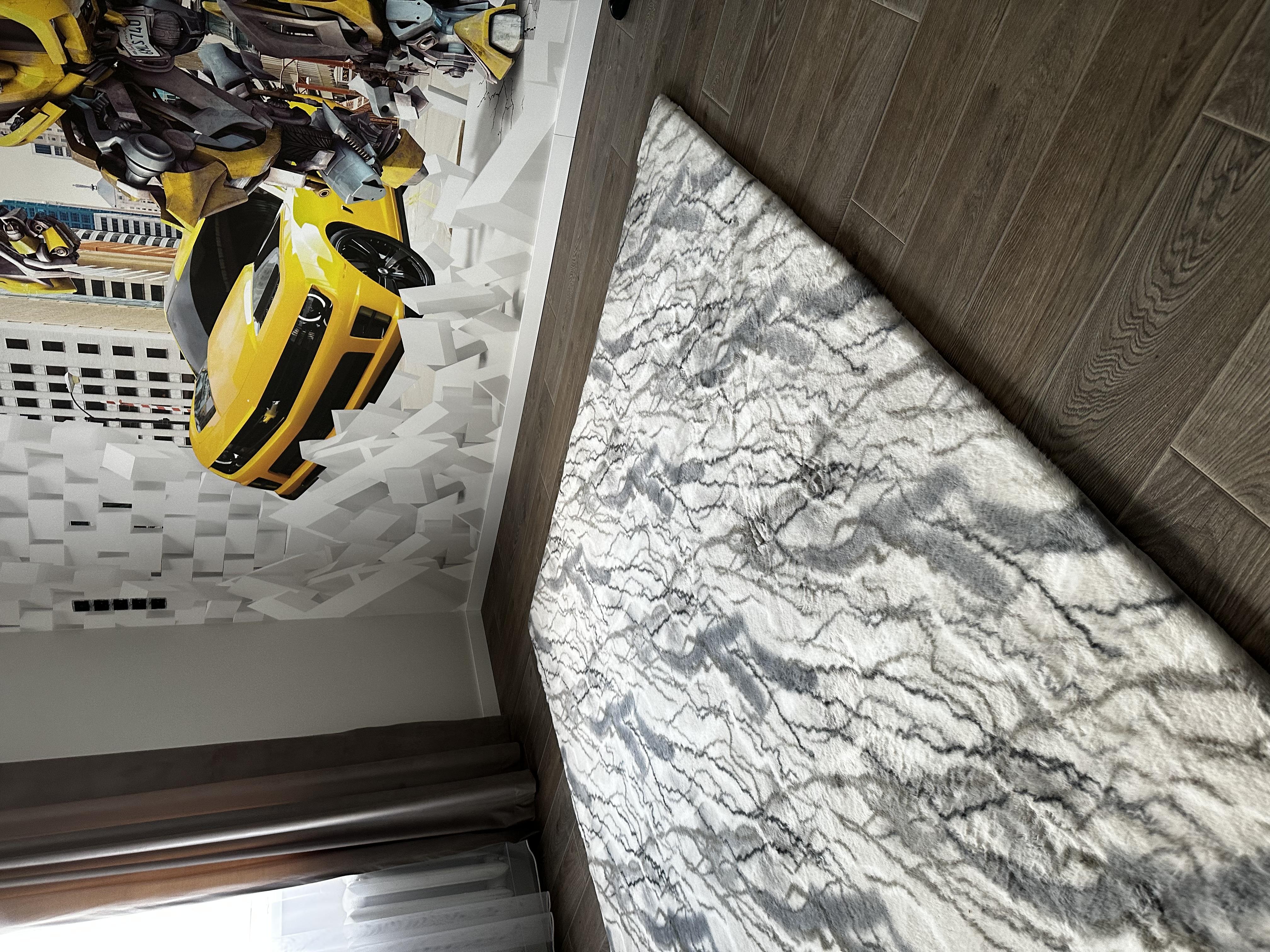 Ковер Dariana Marble 60x120 см в реальных условиях использования от пользователя Леся.