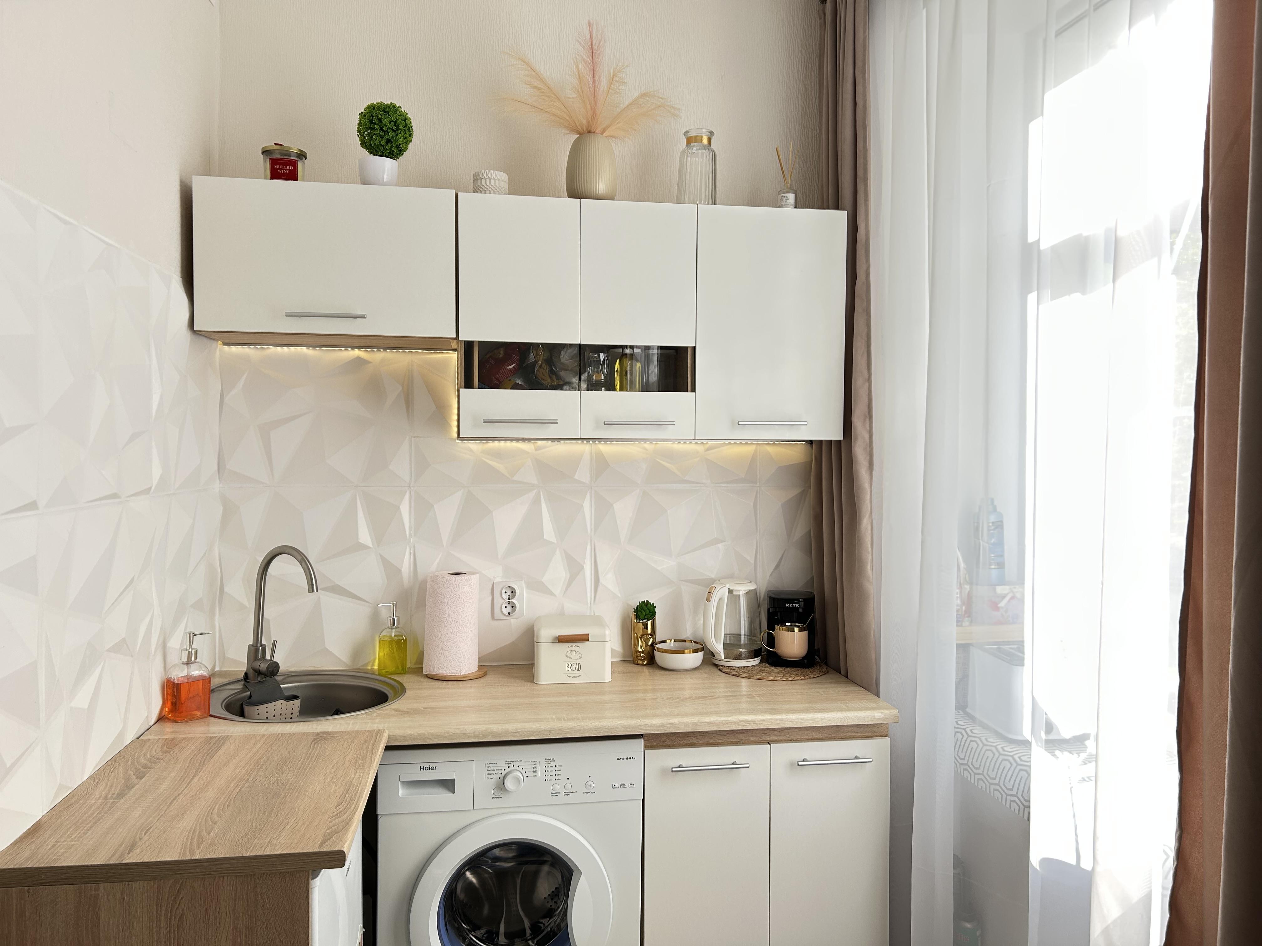 Фото: Кухня Грейд Катарина ДСП 2,4м белый/дуб сонома, отправлено пользователем Ирина Кухня Грейд Катарина ДСП 2,4м белый/дуб сонома в реальных условиях использования от пользователя Ирина.