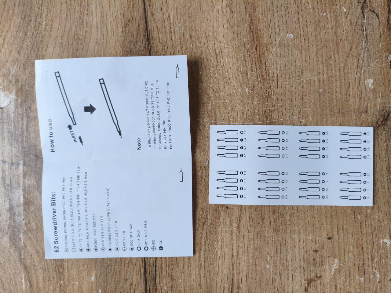 Набор отверток 63в1 для точных работ по ремонту мобильных телефонов/ноутбуков (14586711) в реальных условиях использования от покупателя Володимир Куриленко.