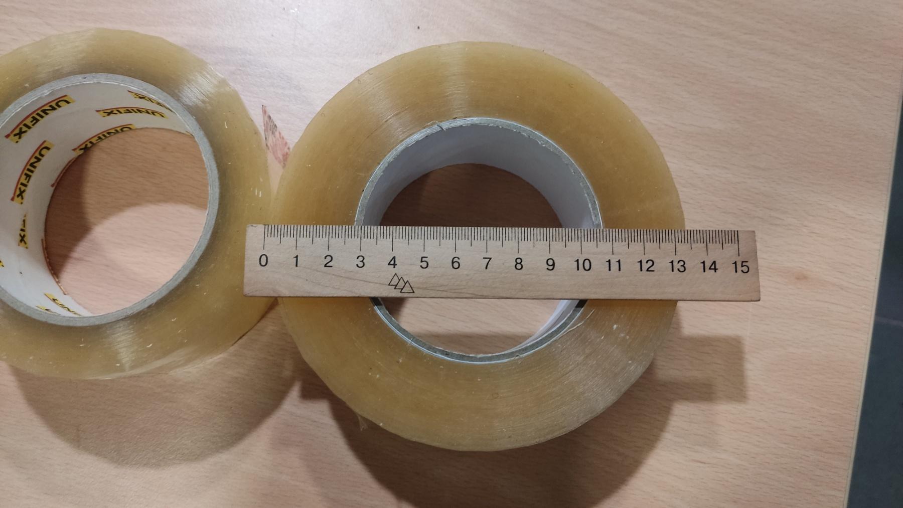 Лента упаковочная клейкая UNIFIX 50 мкм 45 мм 300 м Прозрачный в реальных условиях использования от покупателя Руслан.