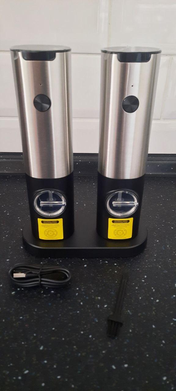 Набор электрических мельниц для специй с аккумулятором перезаряжаемый от USB (14958857) в реальных условиях использования от пользователя Марія.