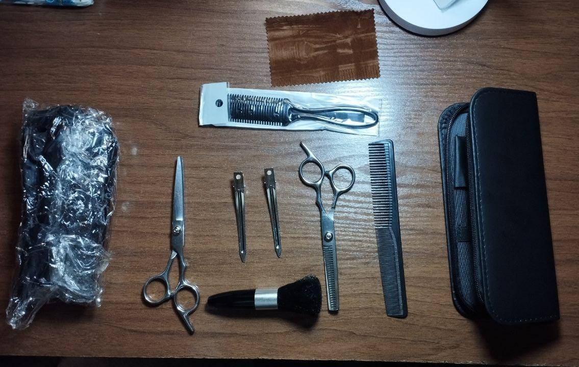 Набір перукаря Bodasan професійний набір ножиць Сріблястих (X310) у реальних умовах використання від покупця Андрій.