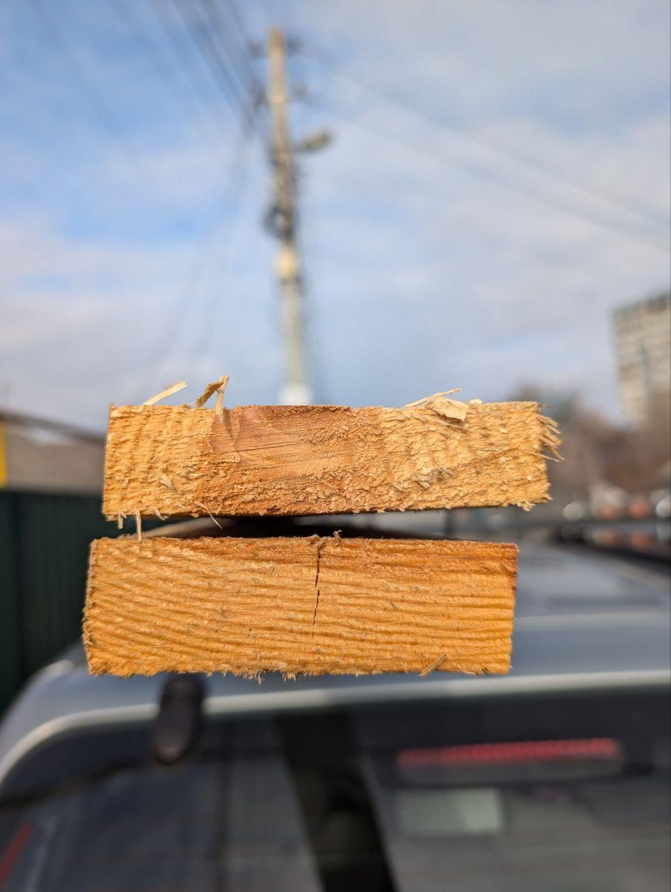 Доска цельные конструкция 25х100х3000 мм сосна обработанная в реальных условиях использования от покупателя Кирилл.