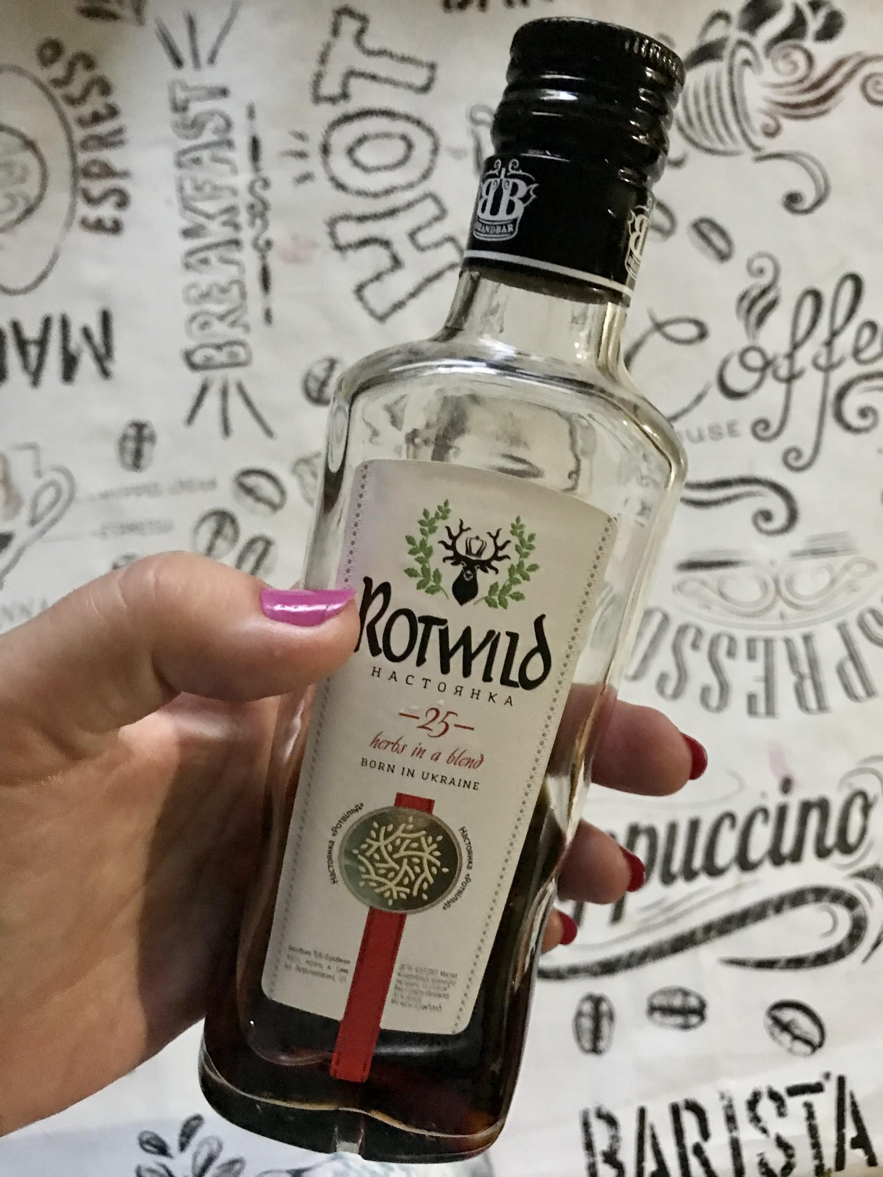 Настоянка Brandbar Rotwild 35% 0,5 л у реальних умовах використання від користувача Таша.