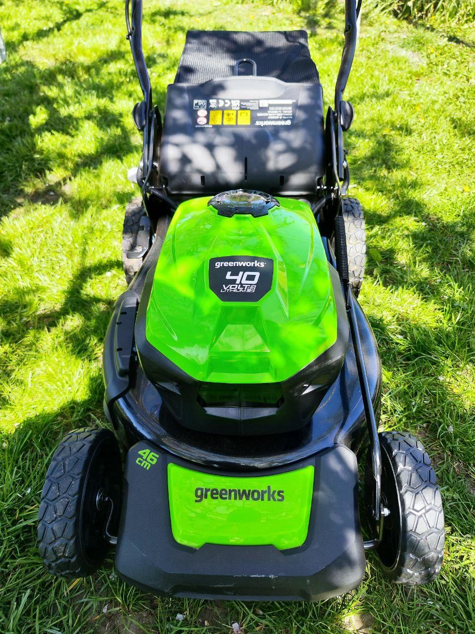 Газонокосарка акумуляторна Greenworks GD40LM46SPK4 з АКБ/ЗП у реальних умовах використання від користувача Віктор.