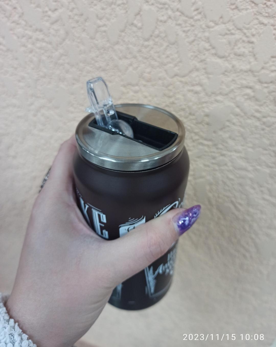 Фото: Термочашка Flamberg Yellow geometry 400 мл, надіслане покупцем Еріка Термочашка Flamberg Yellow geometry 400 мл у реальних умовах використання від покупця Еріка.