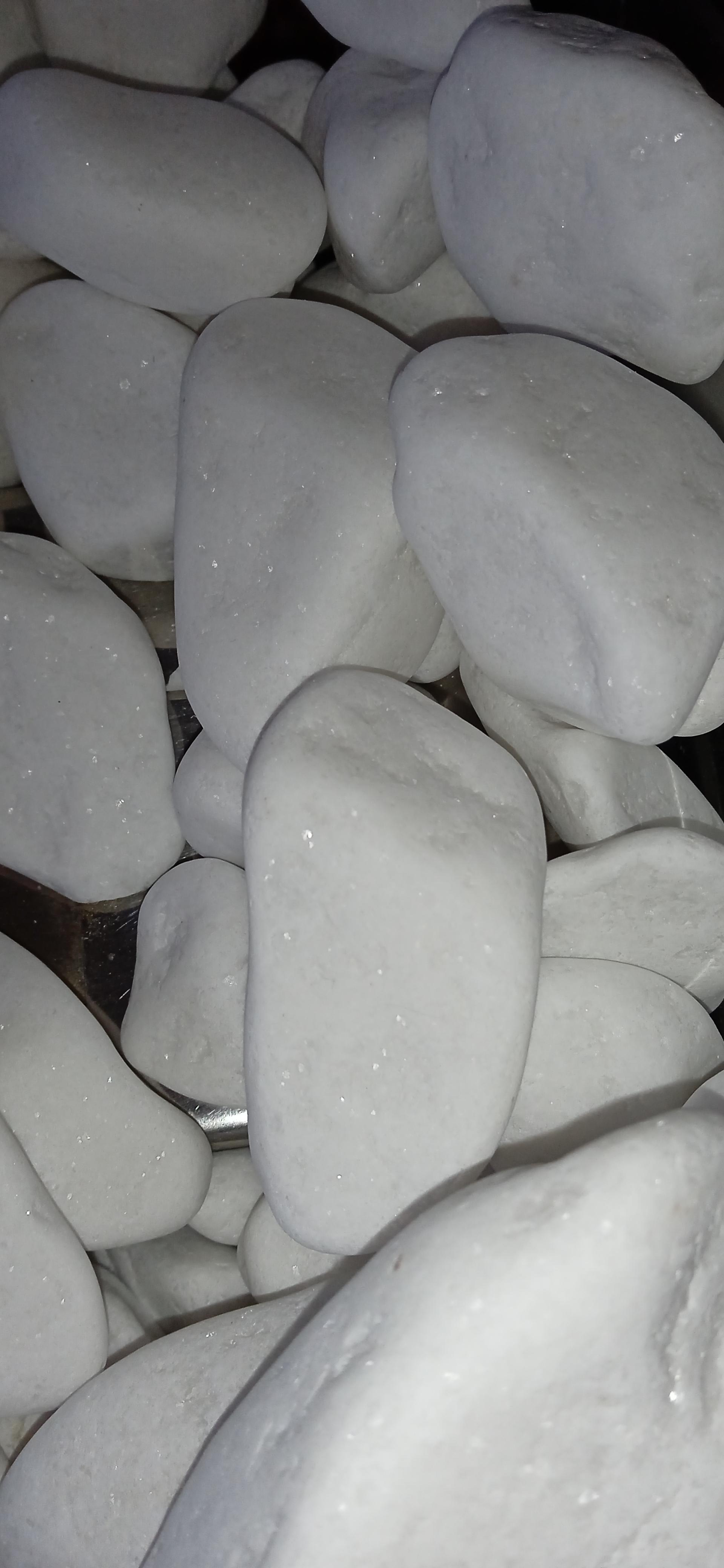 Галька белая 30-60 мм 10 кг в реальных условиях использования от пользователя Ирина.