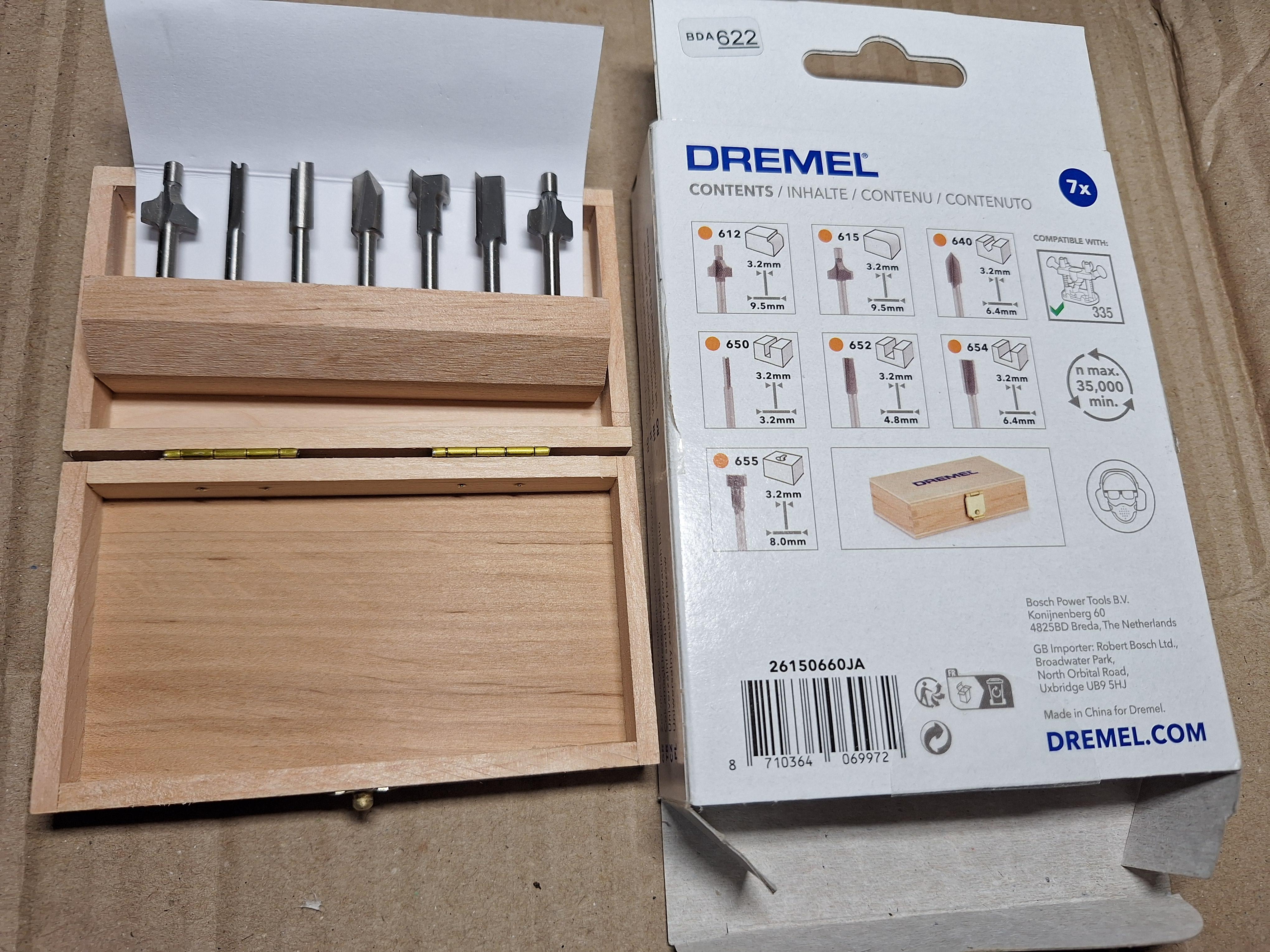 Набор фрез Dremel 7 шт. 26150660JA в реальных условиях использования от пользователя Сергій.