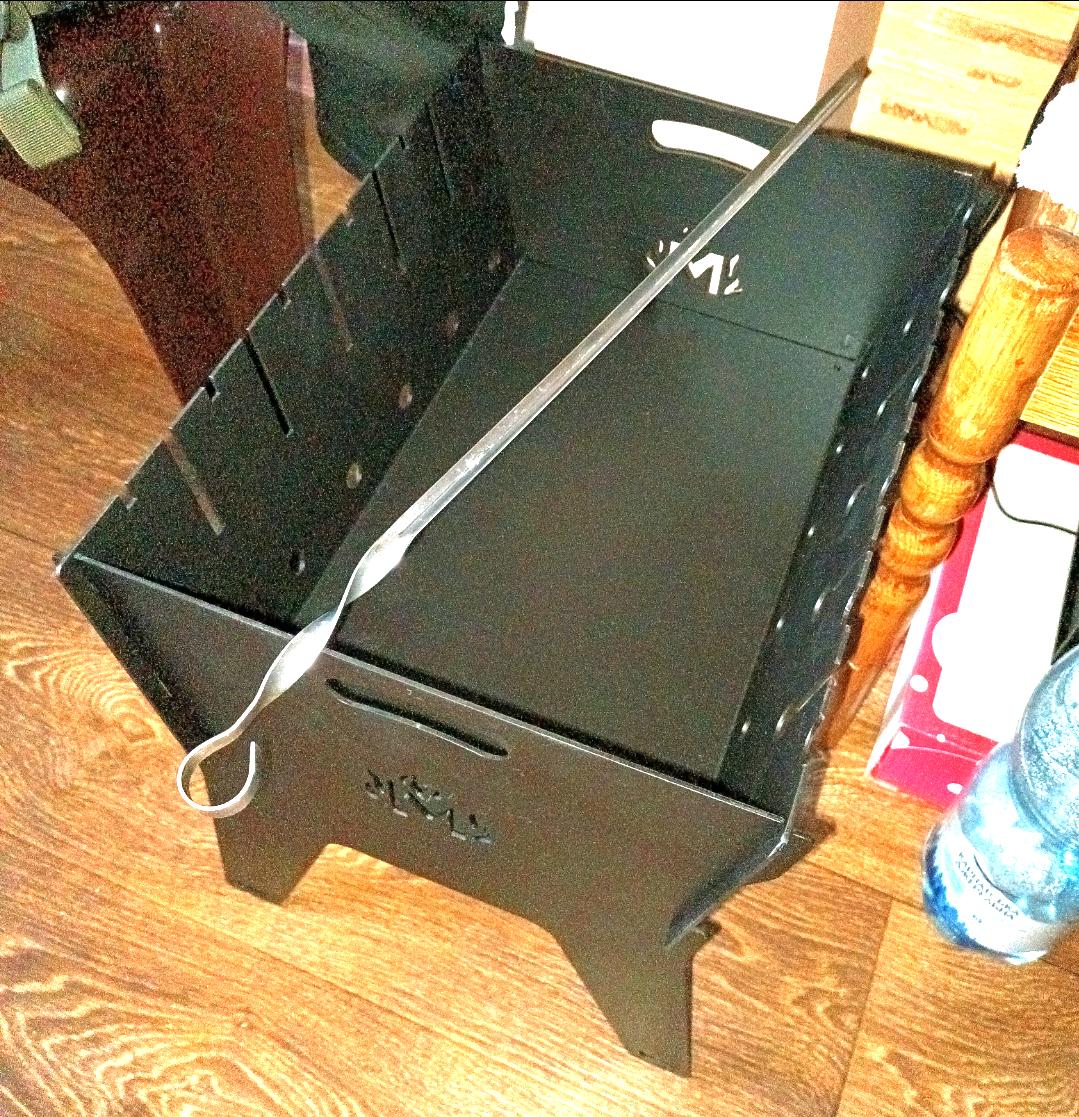 Мангал раскладной Metalzavod Феникс на 6 шампуров 2 мм двухуровневый в реальных условиях использования от покупателя Сергій.