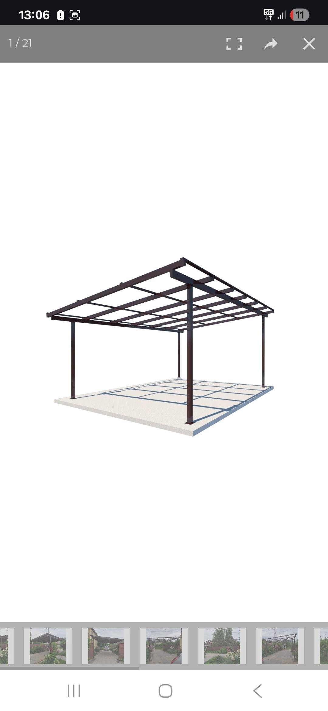 Навес односкатный Shelter Econom 4х3 м в реальных условиях использования от пользователя Роман.